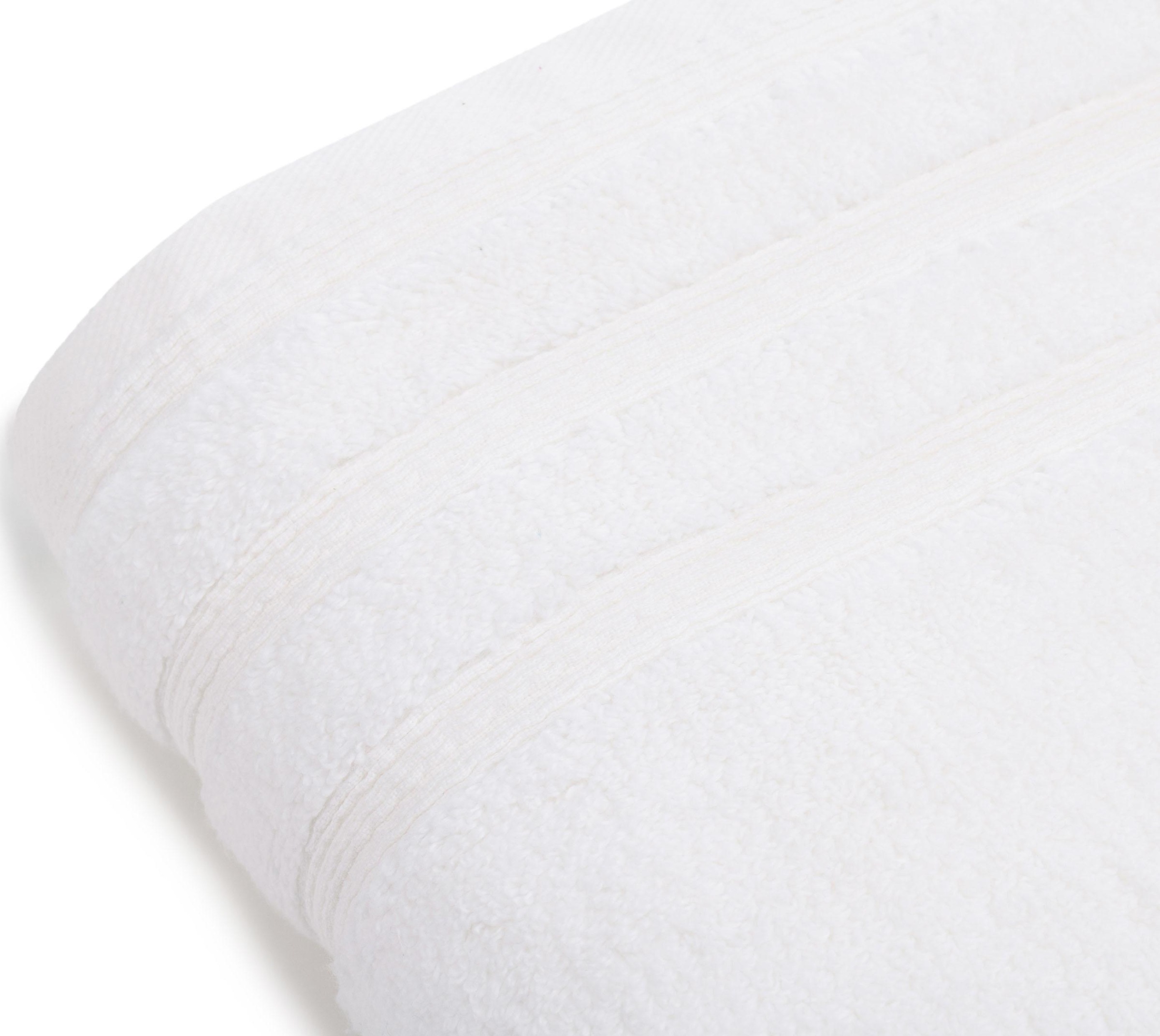 Gözze Badetuch »Monaco« Uni Farben, mit gewellter Bordüre, reine Baumwolle