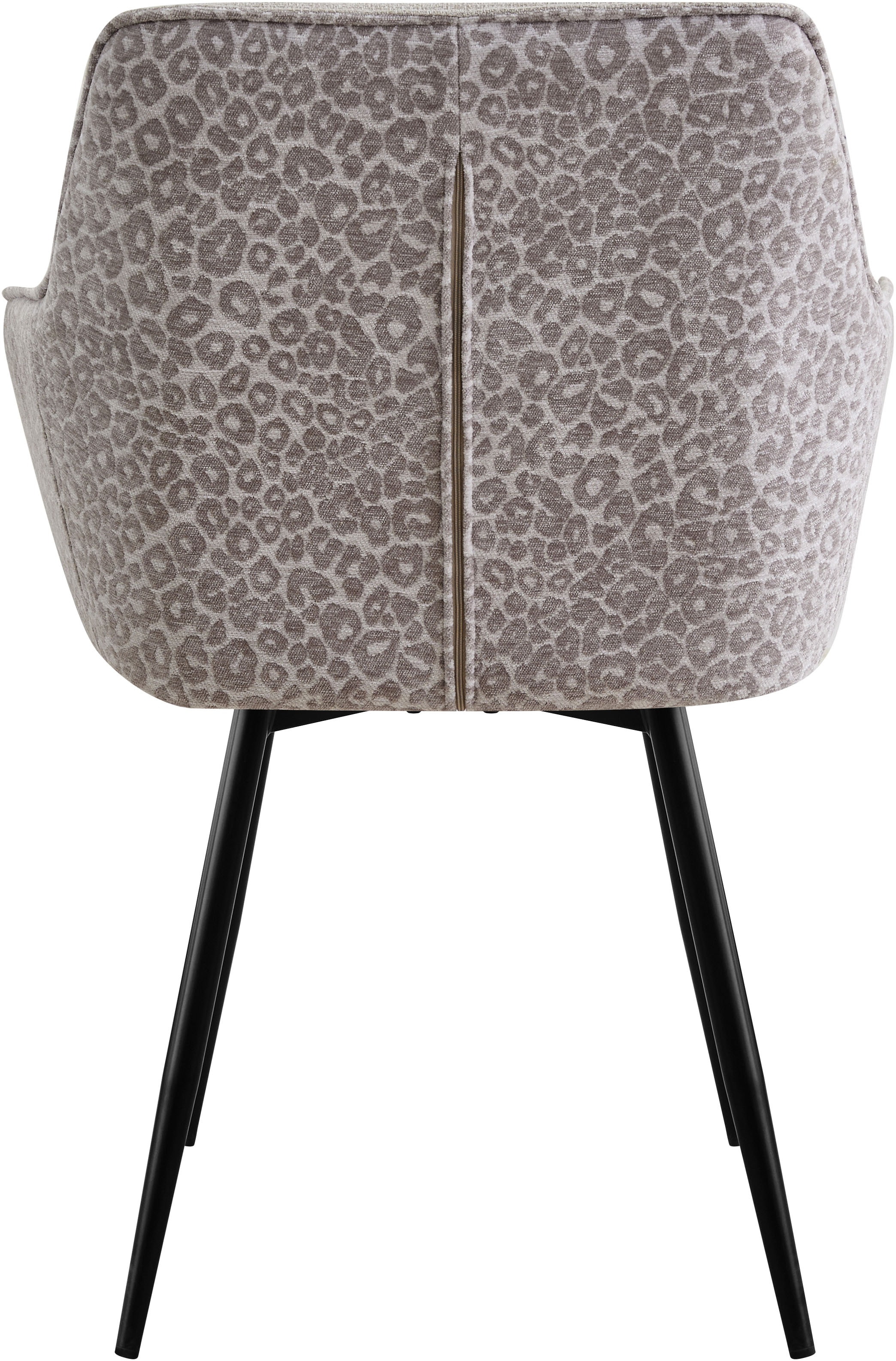 GOODproduct Esszimmerstuhl »Lincoln« (Set) 2 Stk.moderner Stuhl mit Leopardenlook, Webstoff und 360°-Drehfunktion