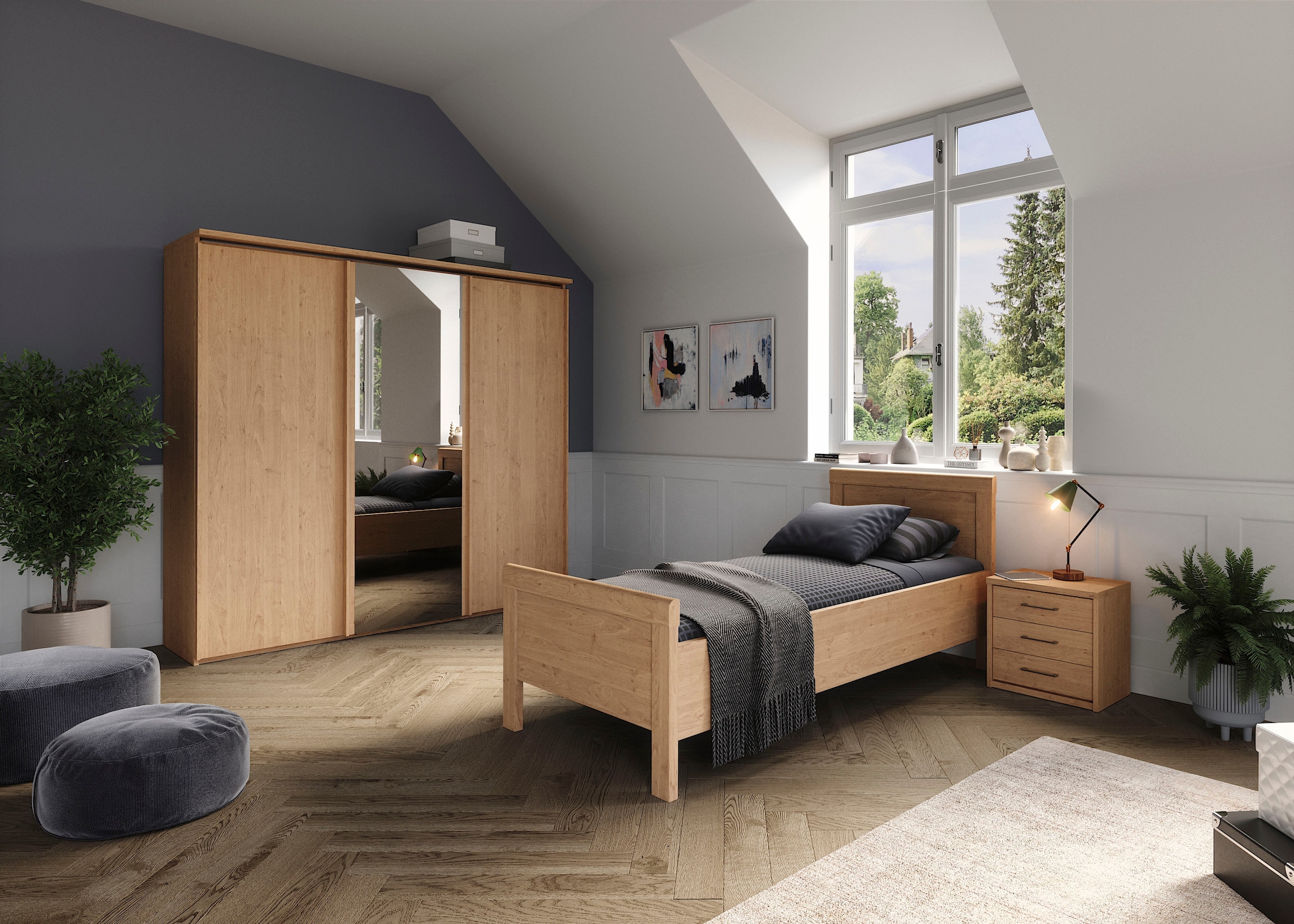 priess Einzelbett »Arnsberg Komfortbett mit flexibel höhenverstellbarer Liegefläche« Made in Germany mit Blauem Engel und Goldenem M ausgezeichnet