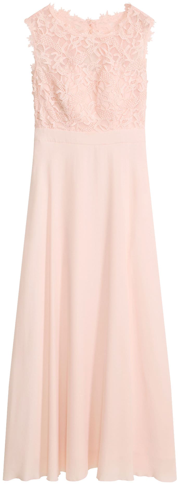 bonprix Maxi robe »Maxikleid mit Spitze« für festliche Anlässe, vollständig gefüttert, taillierte Passform