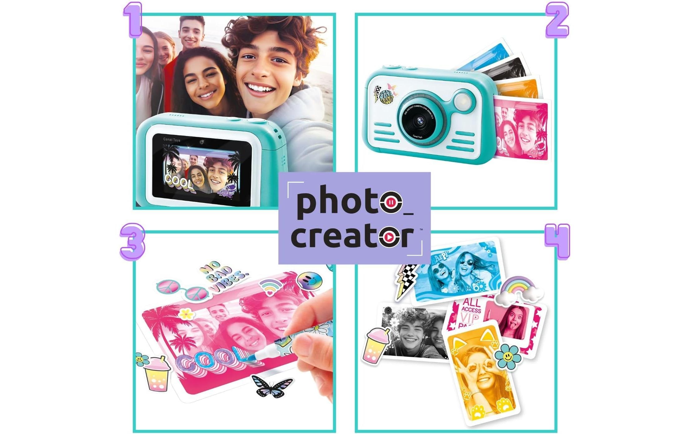Canal Toys Appareil photo instantané »Instant Camera 2.0 with color paper«