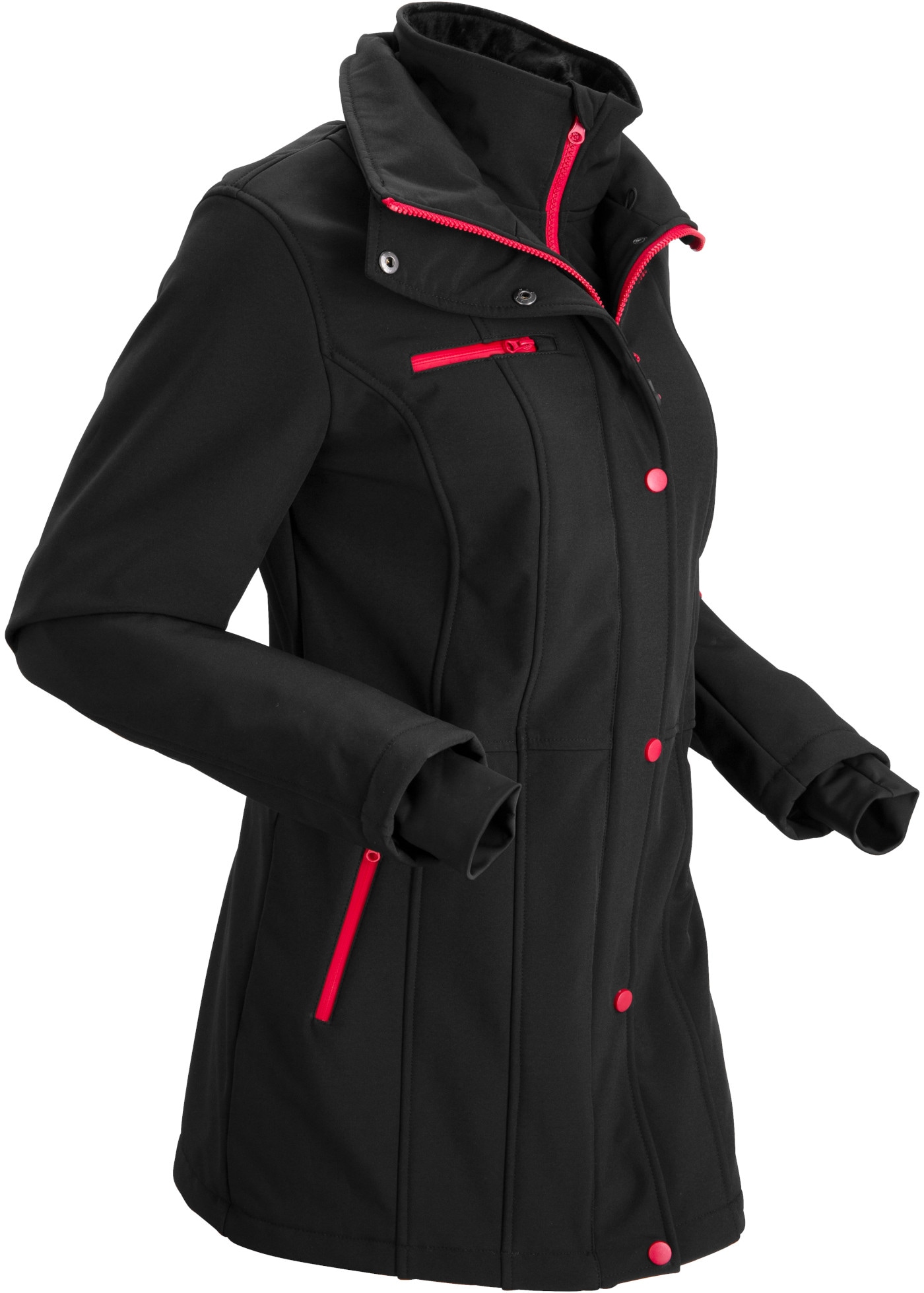 bonprix Softshelljacke atmungsaktiv, winddicht, wasserabweisend, mit hohem Stretchanteil