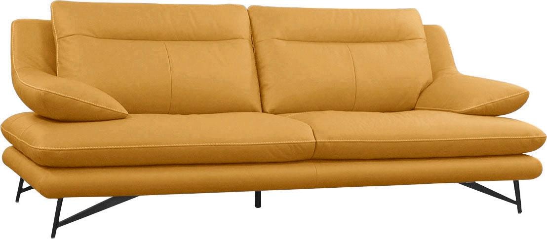 CALIA ITALIA 3-Sitzer »Cezanne, italienisches Design trifft erstklassigen Sitzkomfort, Leder« Edles Designsofa in besonders langlebigen & pflegeleichten Lederarten