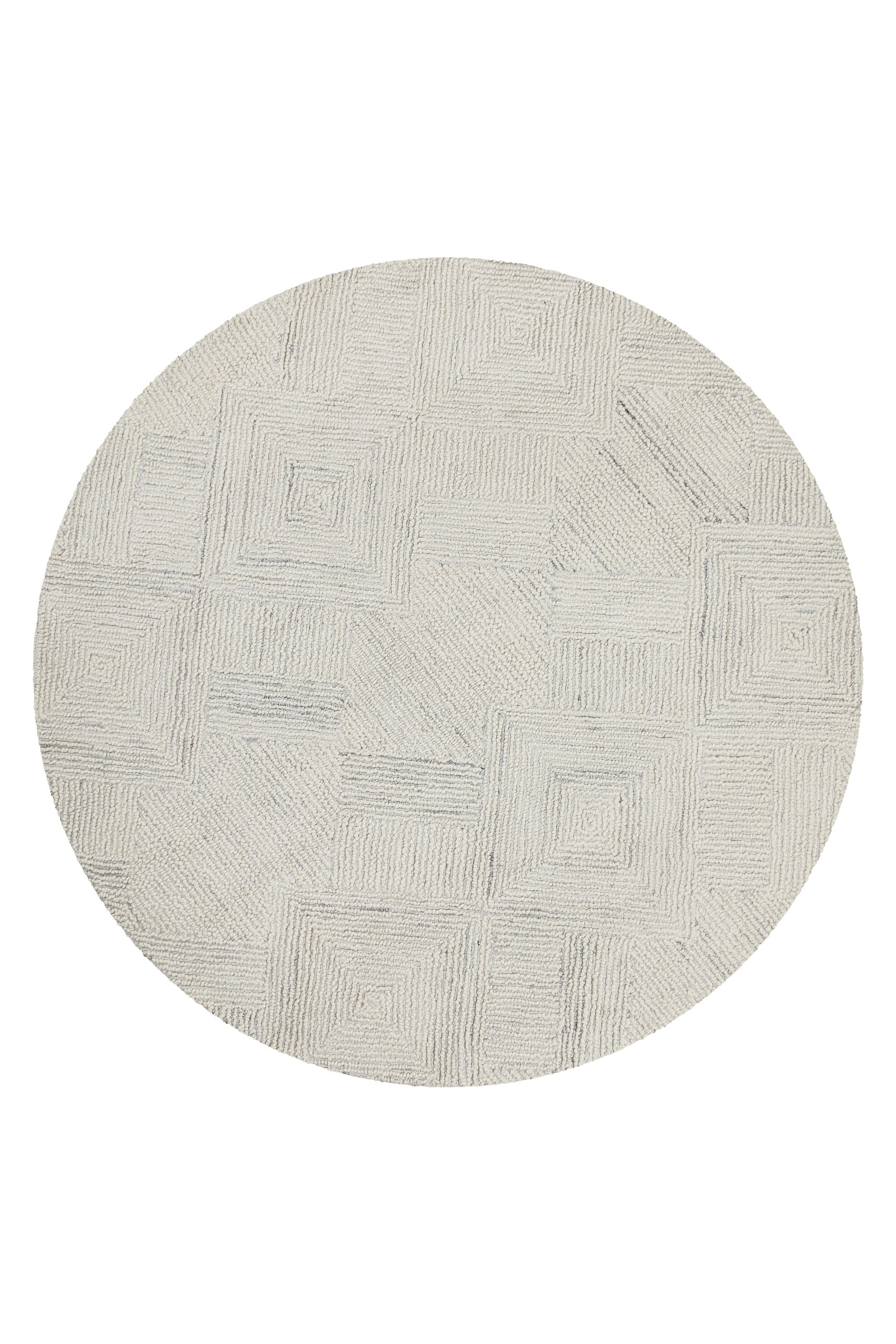 Wecon home Teppich »Hamptons THIRTYTHREE« rund 15 mm Höhe Fasermix, Kurzflor, Wohnzimmer, elegant, robust, geometrisches Design