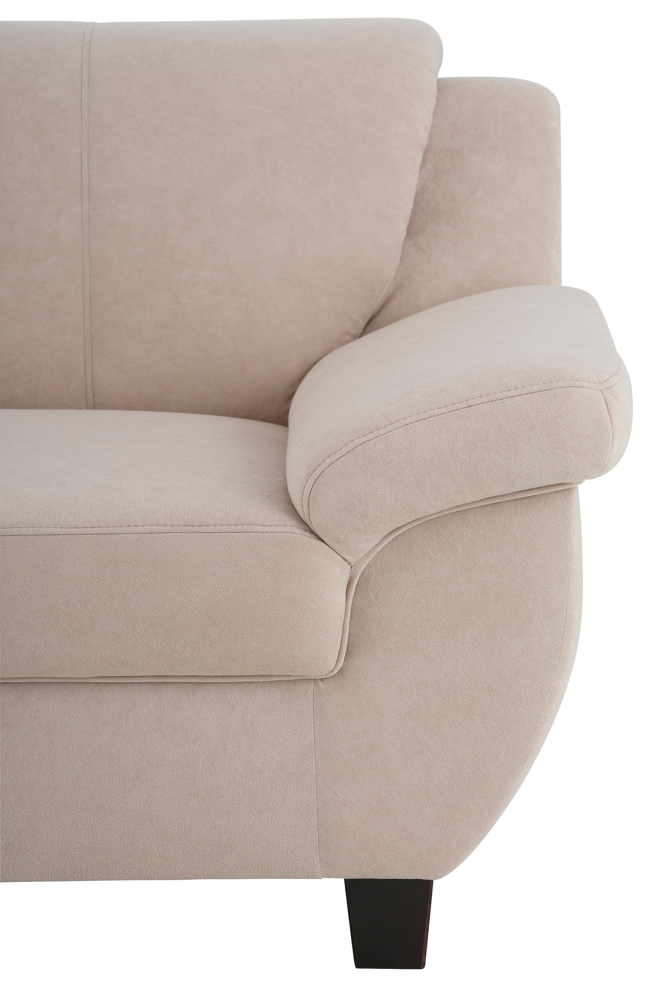 Home affaire 2-Sitzer »Yesterday Couch, B/T: 159/91 cm, belastbar bis 140kg/ Sitz« Microfaser, natur