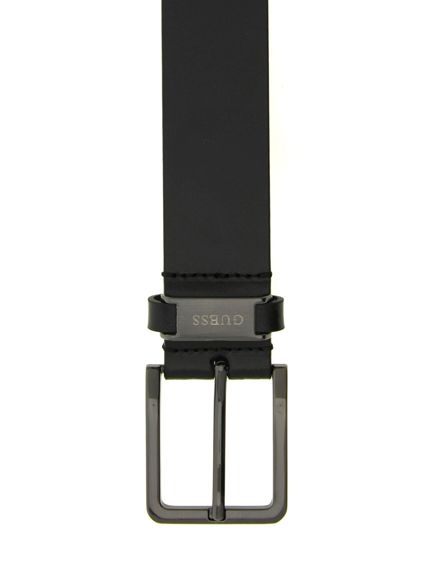 Guess Ceinture en cuir »BELT H35« mit dezentem Logoschriftzug