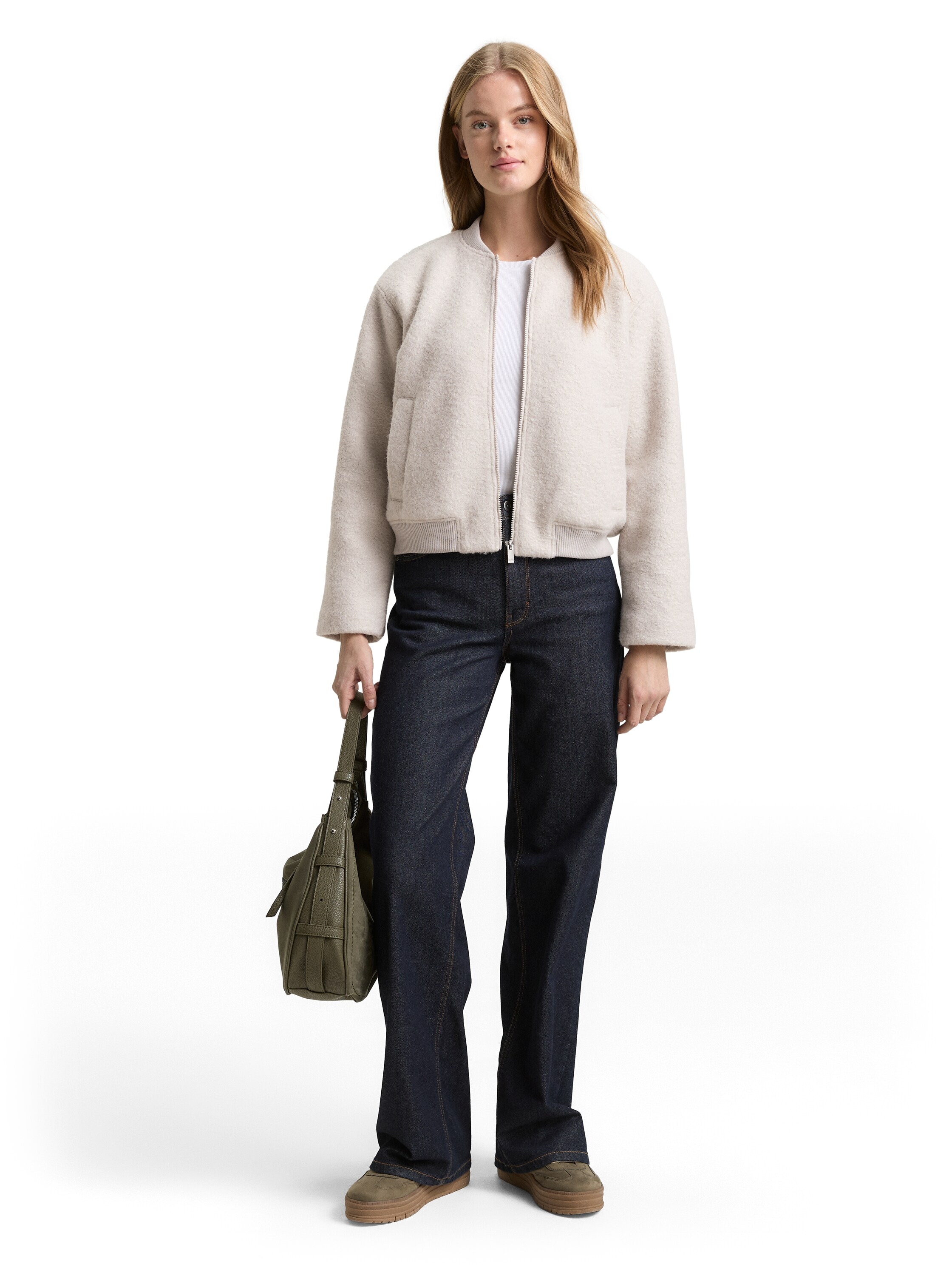 TOM TAILOR Denim Caban ohne Kapuze mit weichem Teddyfell-Fleece