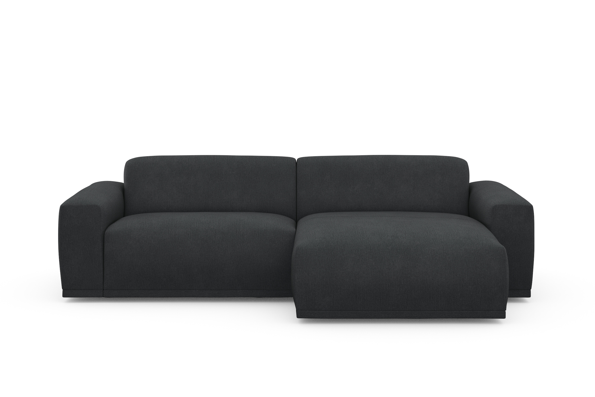 TRENDMANUFAKTUR Canapé d'angle »Braga, mit hochwertigem Kaltschaum, L-Form , Japandi-Design« Canapé moderne, sofa avec grand confort d’assise, 255/72/160 cm (L/H/P)