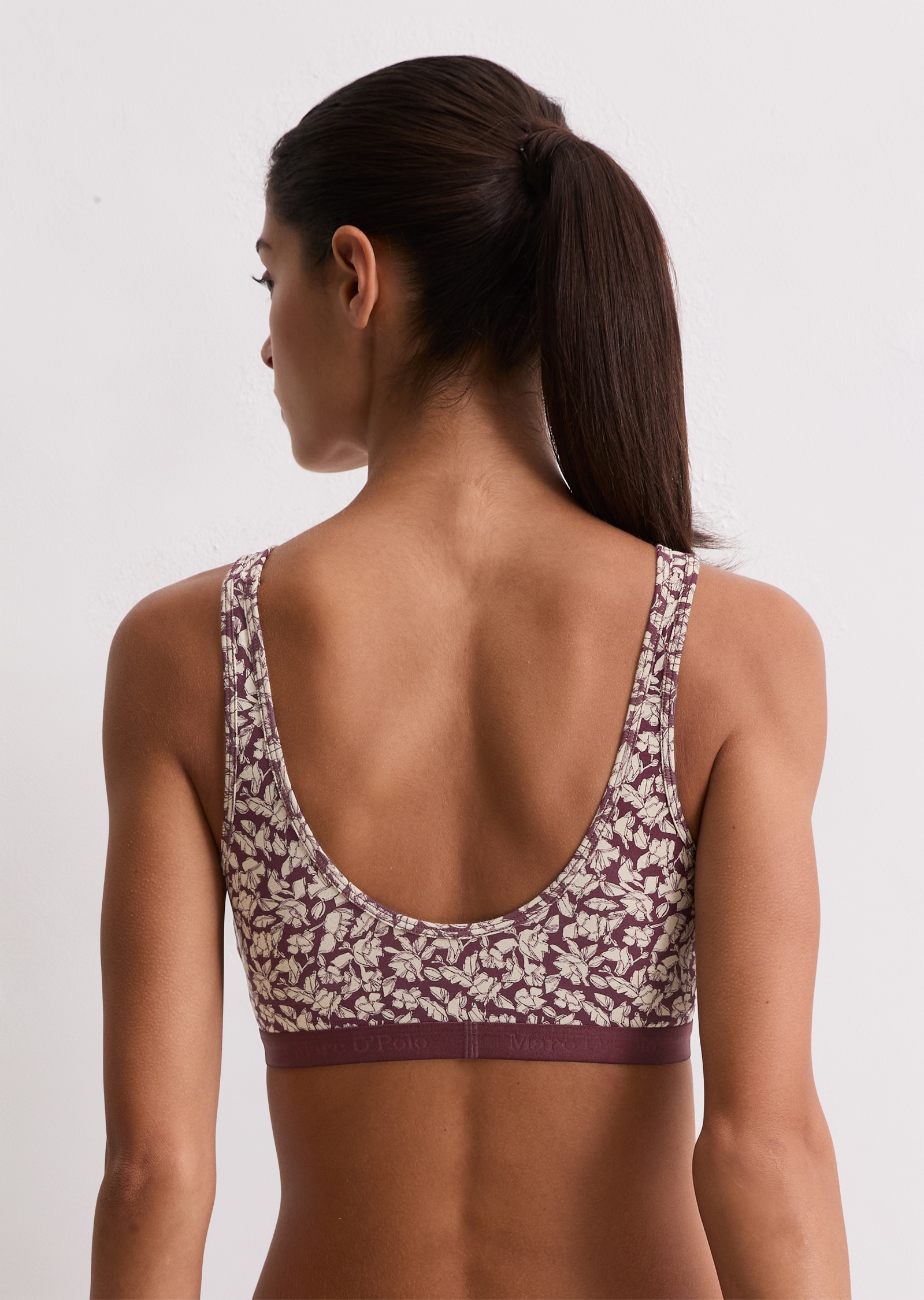 Marc O'Polo Bustier »Essentials« tiefer Rundhalsausschnitt, elastisches Unterbrustband