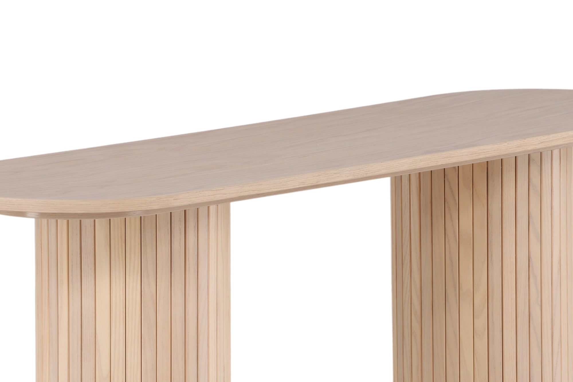 Venture Home Table d'appoint »Bianca, ovaler Konsolentisch mit Holzfurnier-Optik, 130 × 40 cm« table d'appoint, placage, ovale, haute, spacieuse, noble