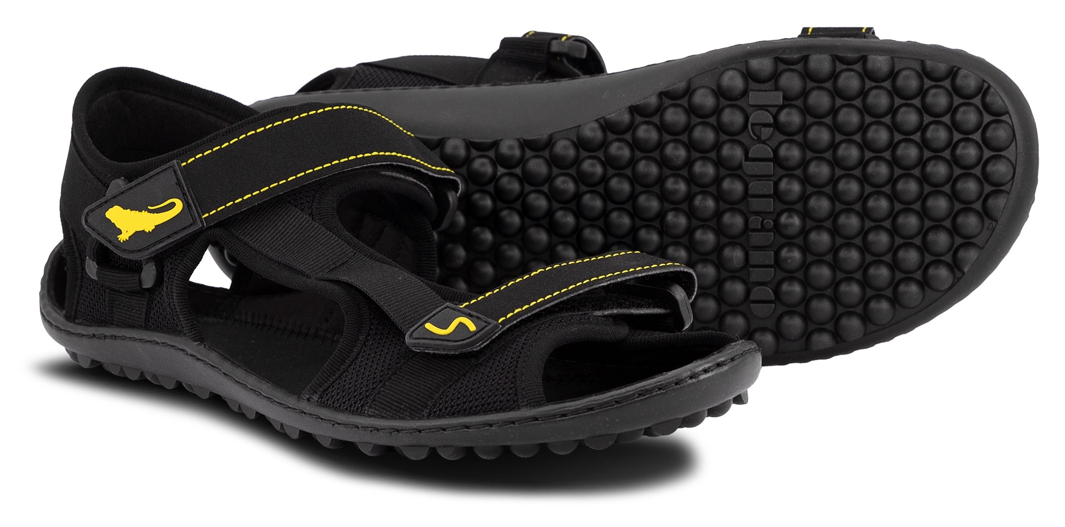 Leguano Barfussschuh  , Sommerschuh, Sandale, mit praktischen Klettverschlüssen