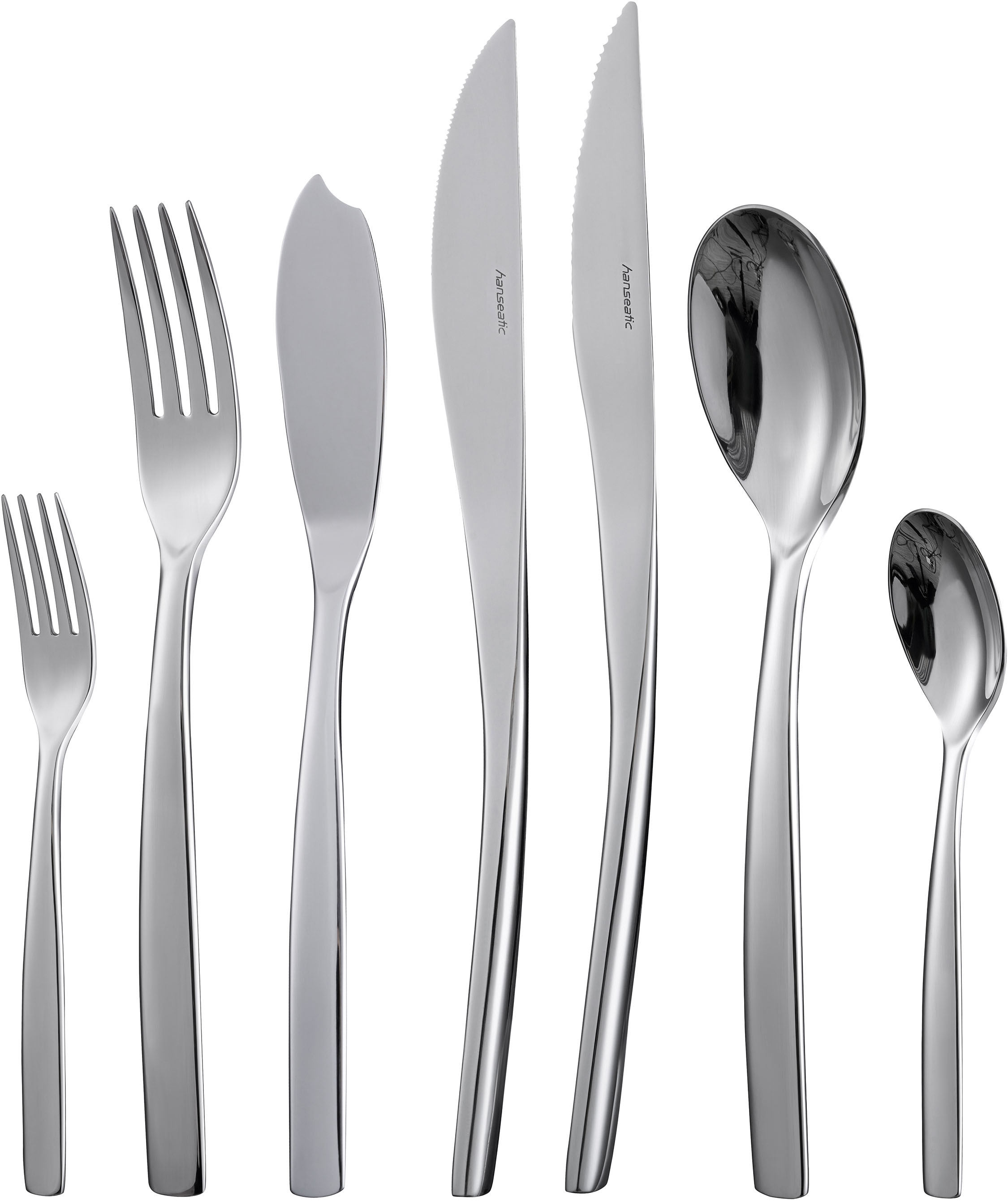 Hanseatic Set de couverts »EXCLUSIVE« stehendes Design von Ess- und Steakmessern