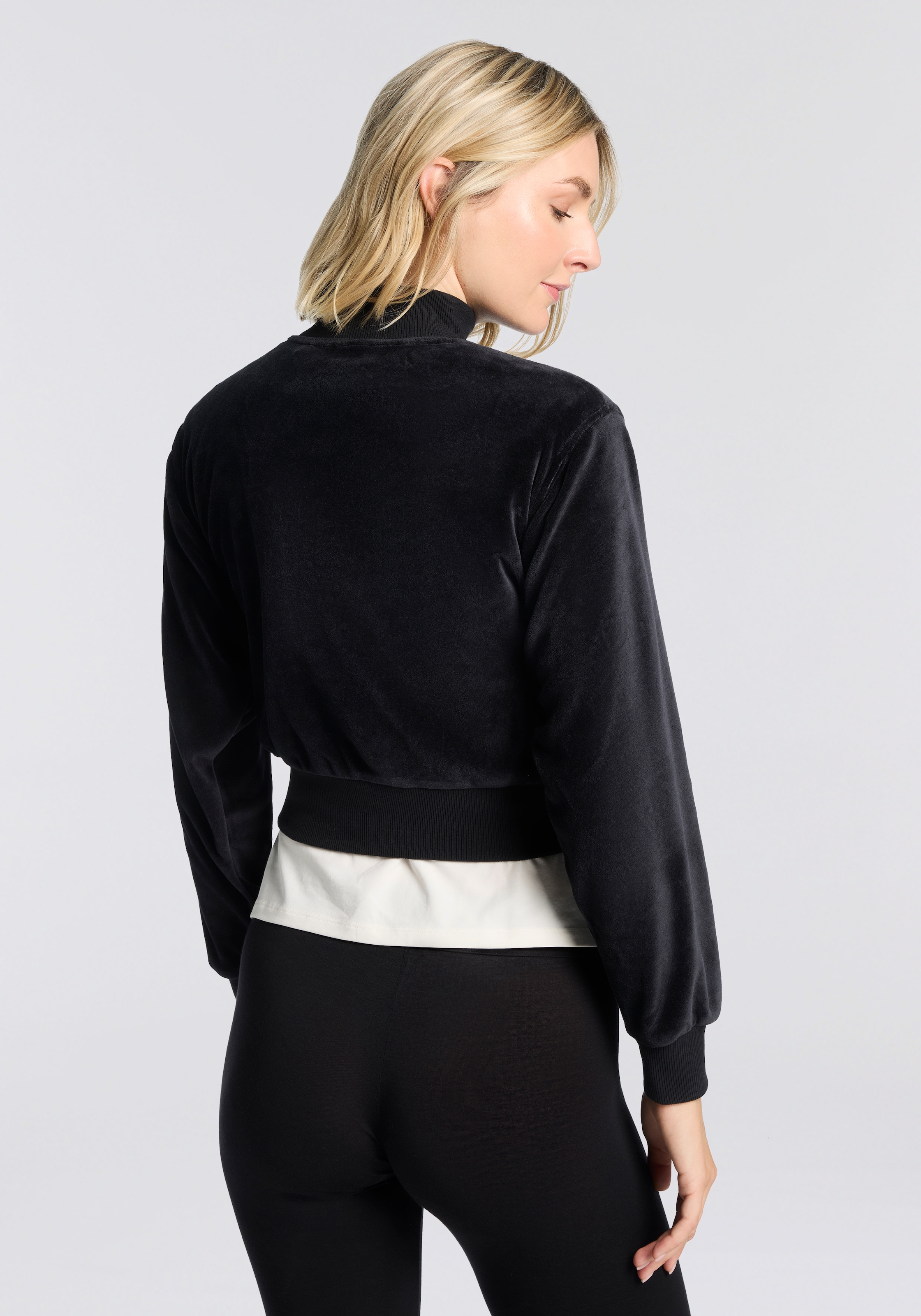 HUGO Underwear Veste sweat »VELVET« mit leichtem Glanz