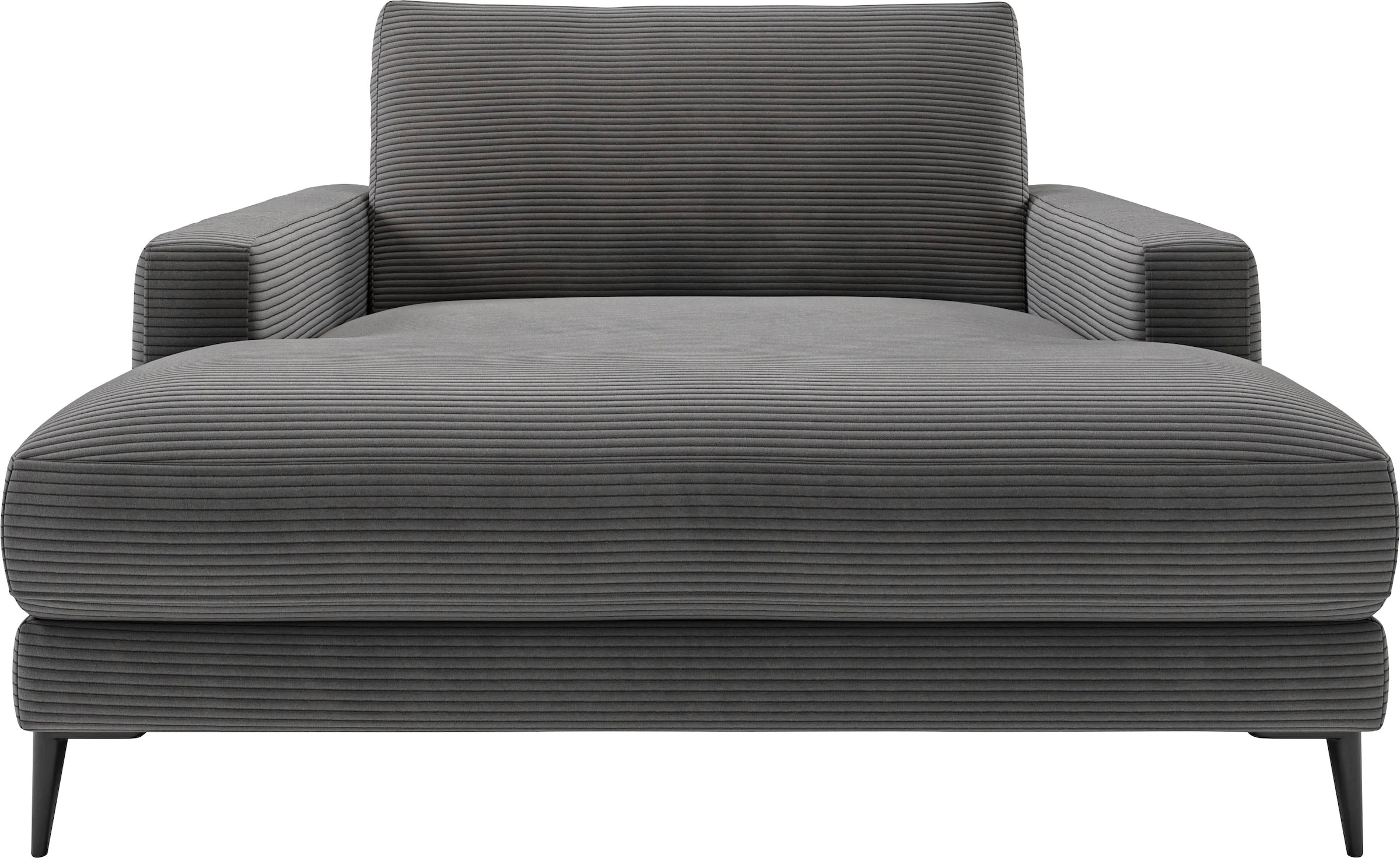 Home affaire Chaise longue »Downtown Loungemöbel zum Relaxen, B/T/H: 132/170/84 cm« aussi en bouclé, velours côtelé et Easy care - facile à nettoyer à l'eau,