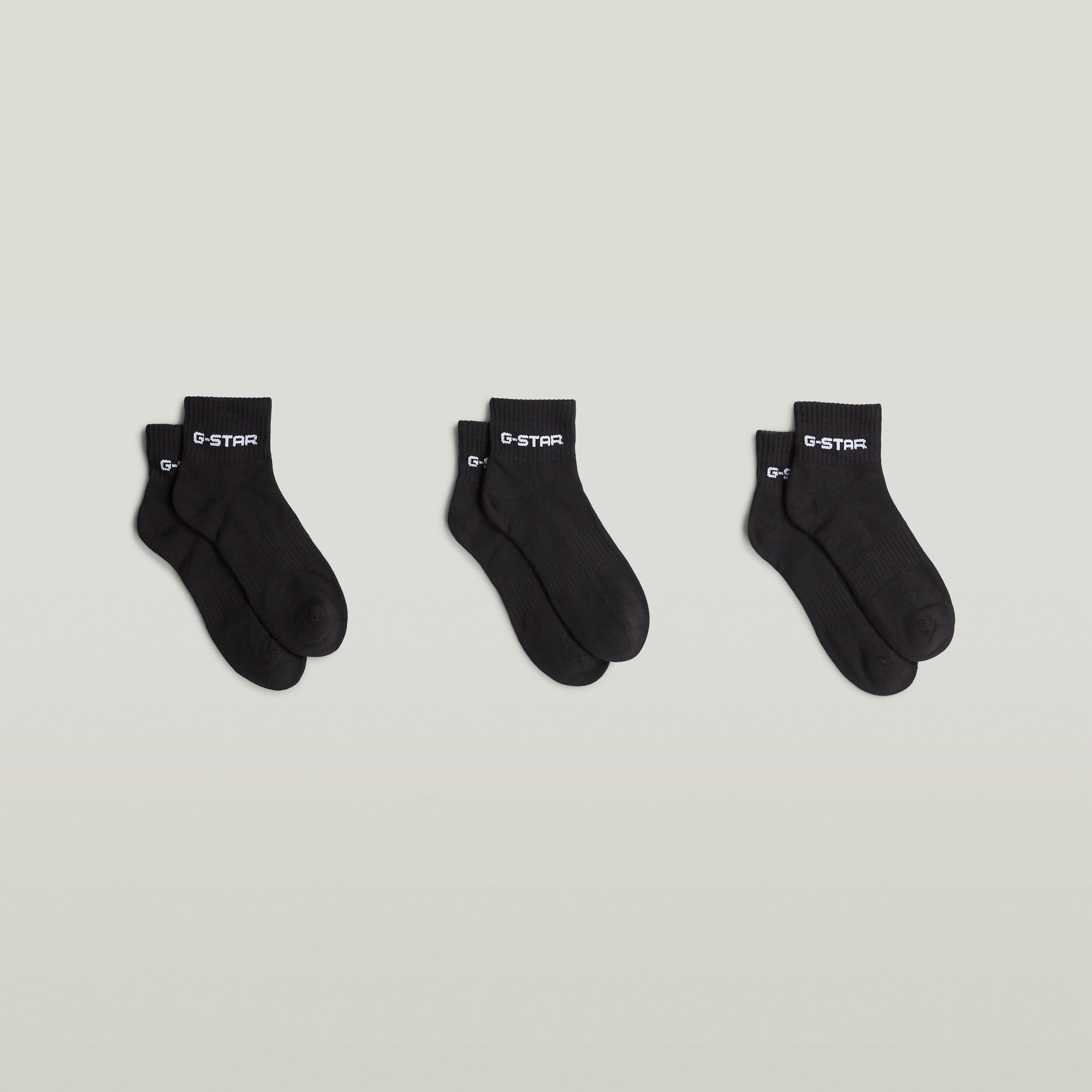 G-STAR Chaussettes courtes »GROVE, 3 PACK ANKLE SPORTS SOCKS« Paquet, 3 Couple tlg. mit Logo-Jacquard