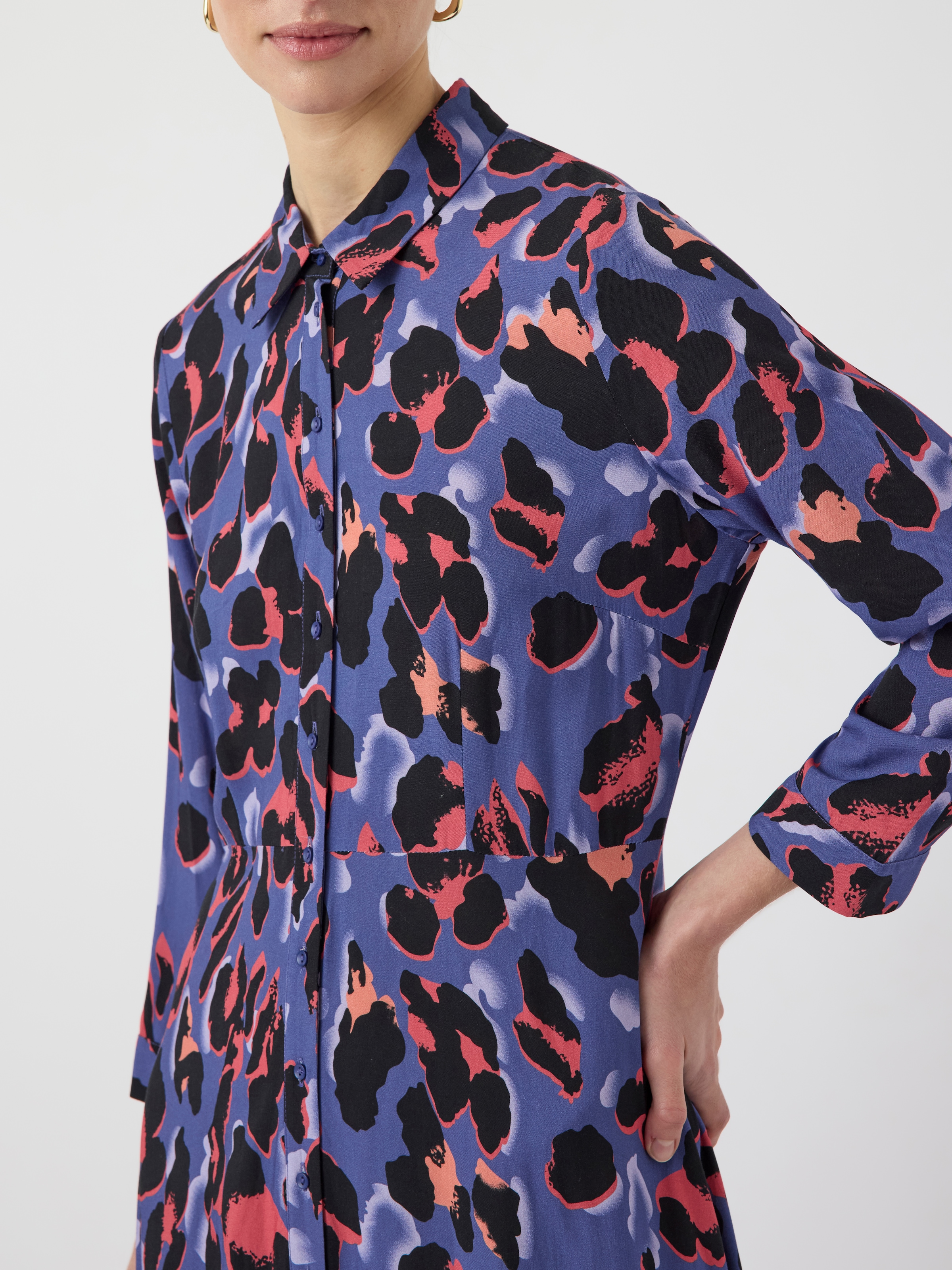 Y.A.S Hemdblusenkleid »YASSAVANNA LONG SHIRT DRESS« Sommerkleid, mit 3/4 Ärmel