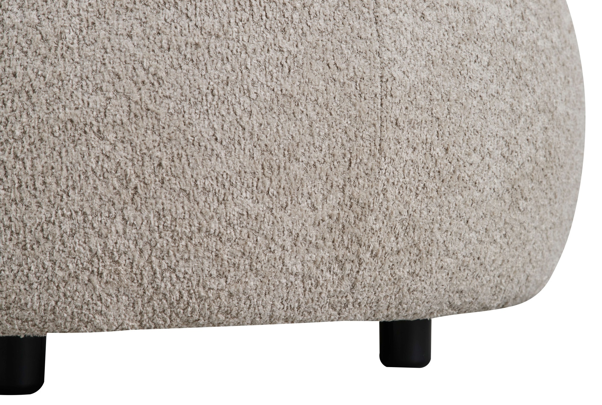 GOODproduct Canapé d'angle »OSTRUP Rundsofa, L-Form, Naturtöne, Boucle oder Chenille« largeur 278 cm, forme organique aux courbes douces