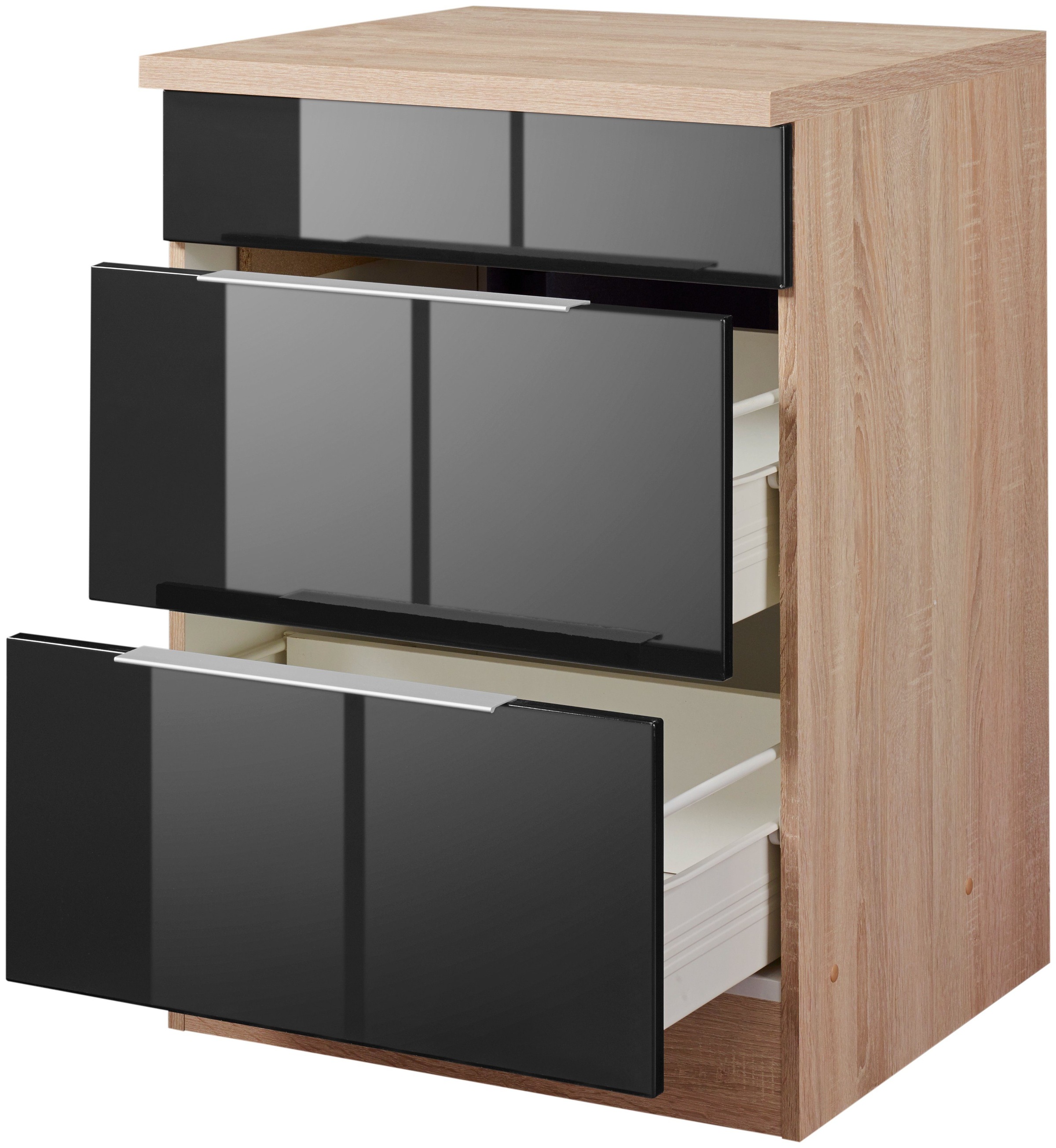 KOCHSTATION Armoire d'encastrement pour table de cuisson »KS-Brindisi« 60 cm de large, pour plaque de cuisson autonome