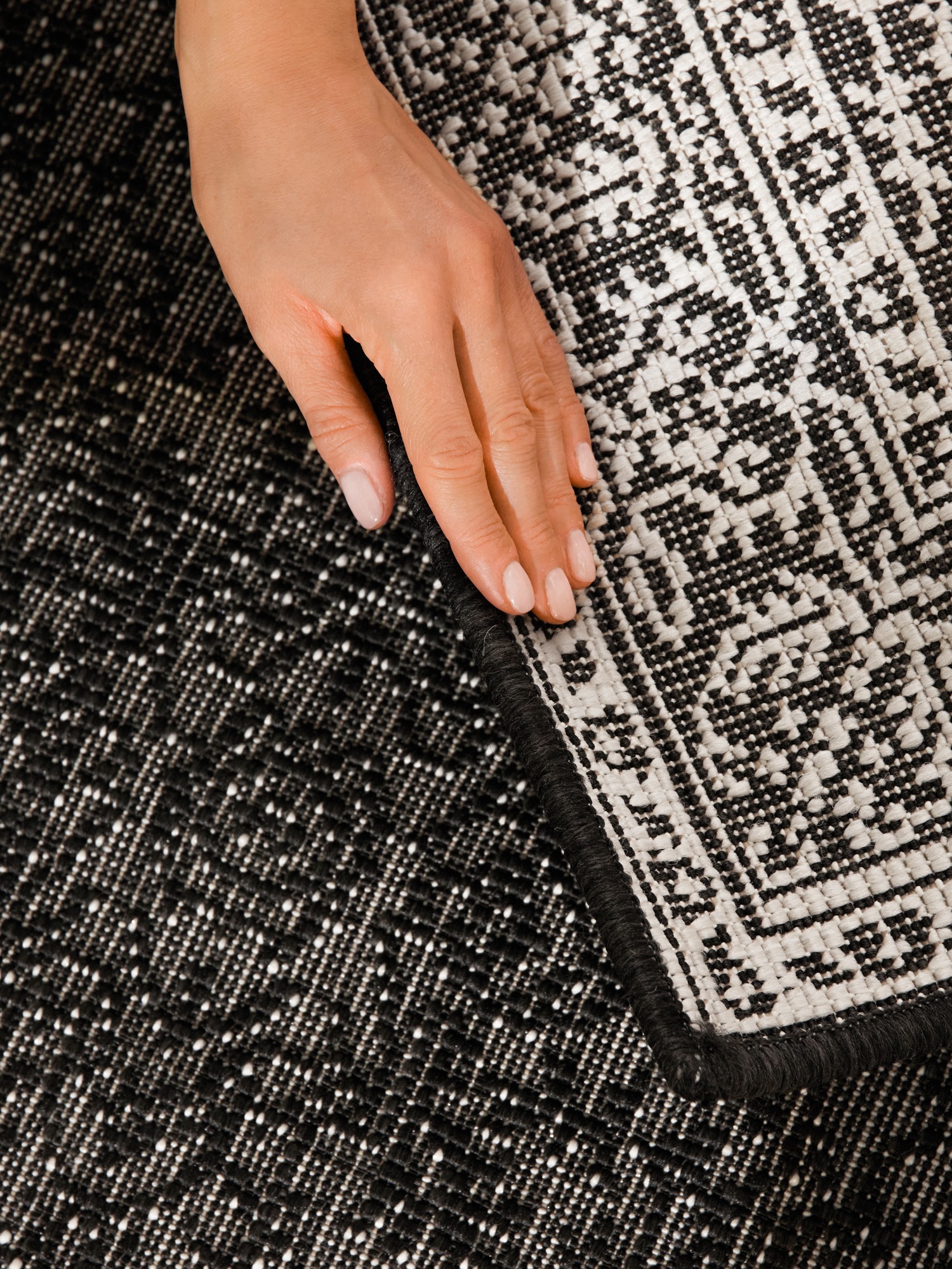 HANSE Home Tapis d'extérieur »Kona Wendeteppich« Rectangulaire 5 mm Höhe In und Outdoor, Flachgewebe, wetterfest, pflegeleicht, robust