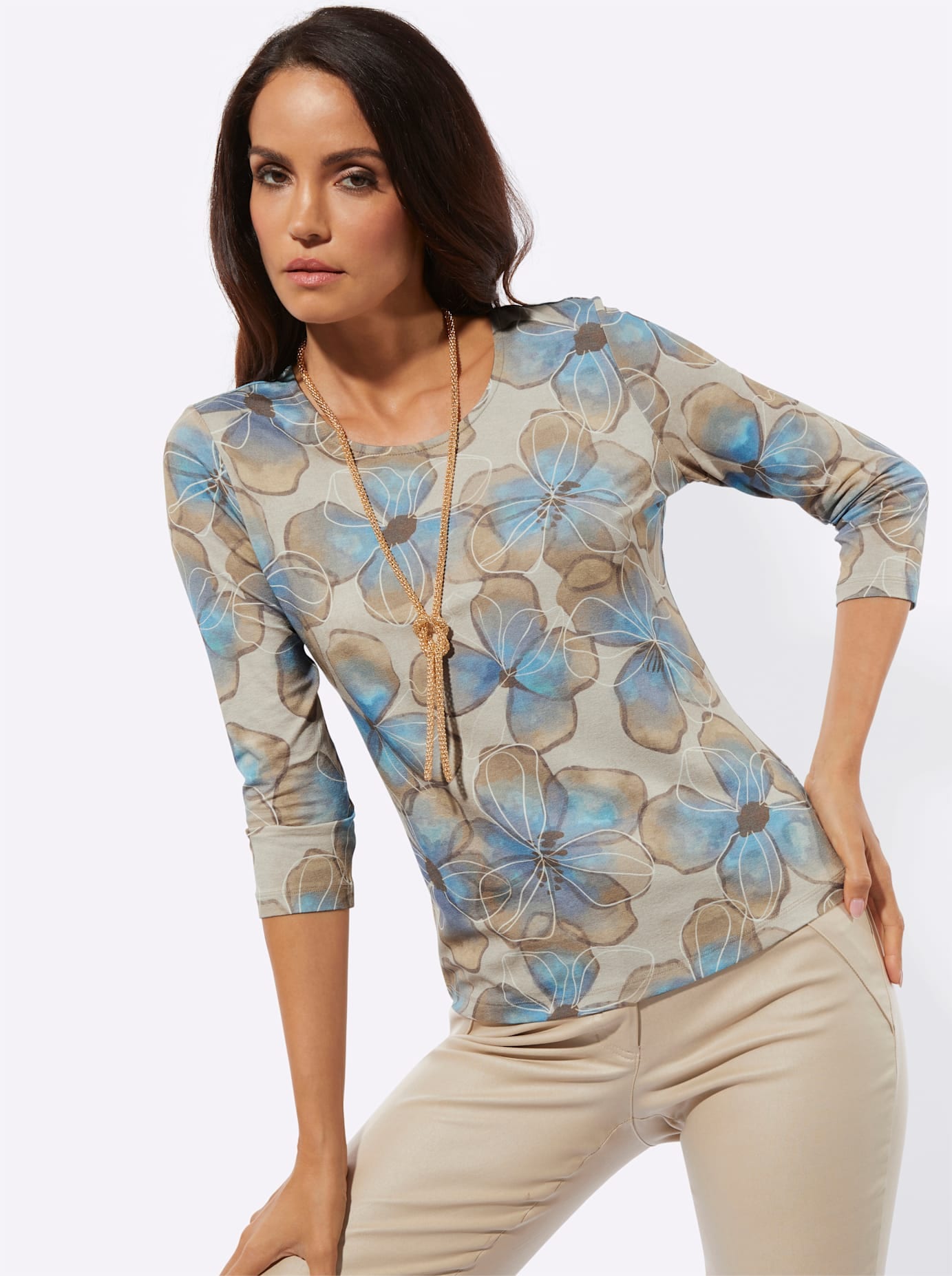 creation L Shirt à col rond »Shirt« 1 pièces