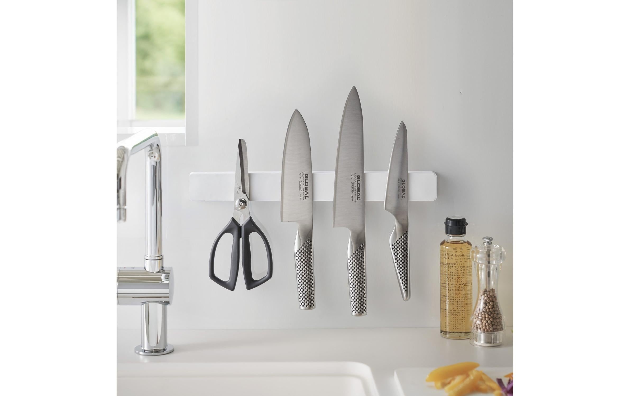 Yamazaki Barre murale magnétique pour couteaux »Magnetschiene Tower 35 x 1,7 x 4 cm« Magnetischer Messerhalter