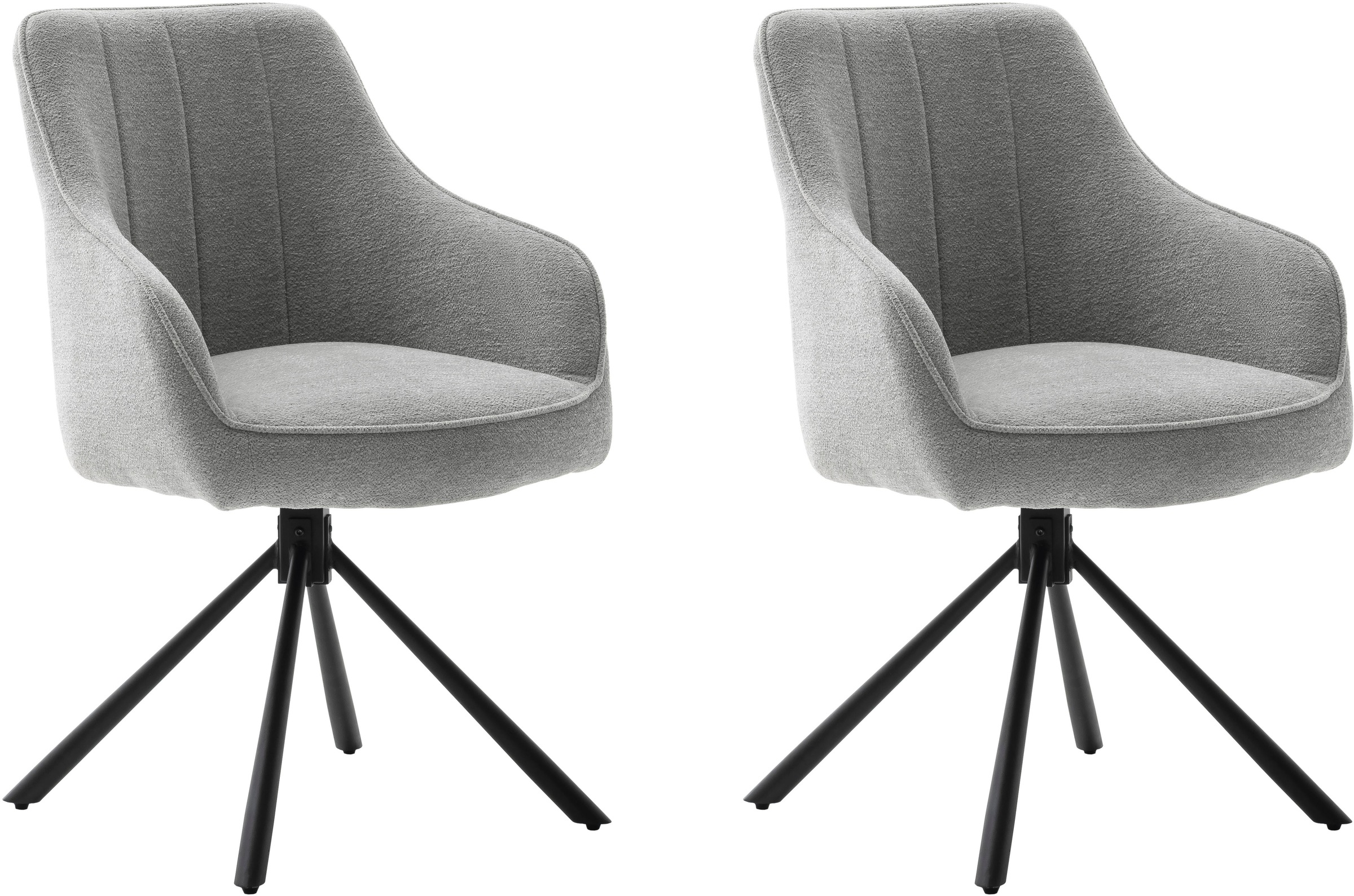 MCA furniture Esszimmerstuhl »KASAMA« () (2er-Set), 180° drehbar, Belastbarkeit120 kg, Sitzhöhe ca. 51 cm