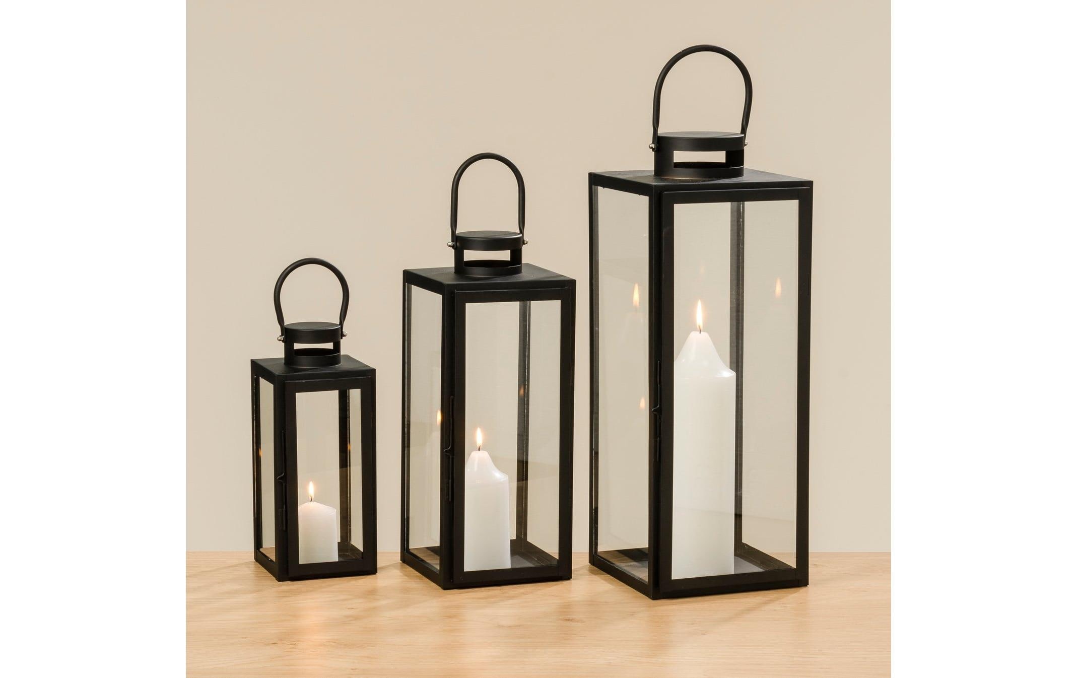 BOLTZE Lanterne à bougie »Arana 3-teilig«