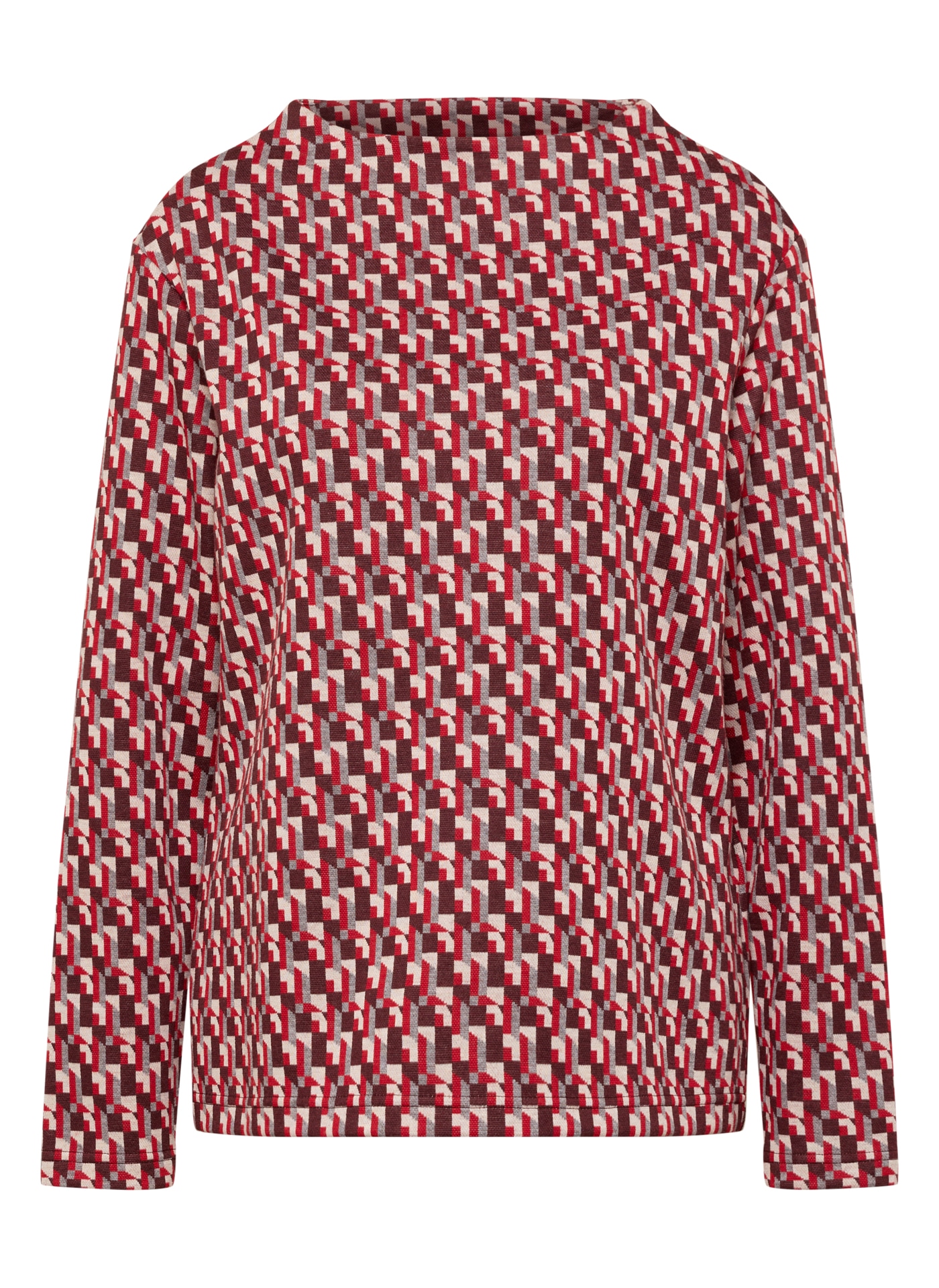 Rabe T-shirt à manches longues mit grafischem Muster