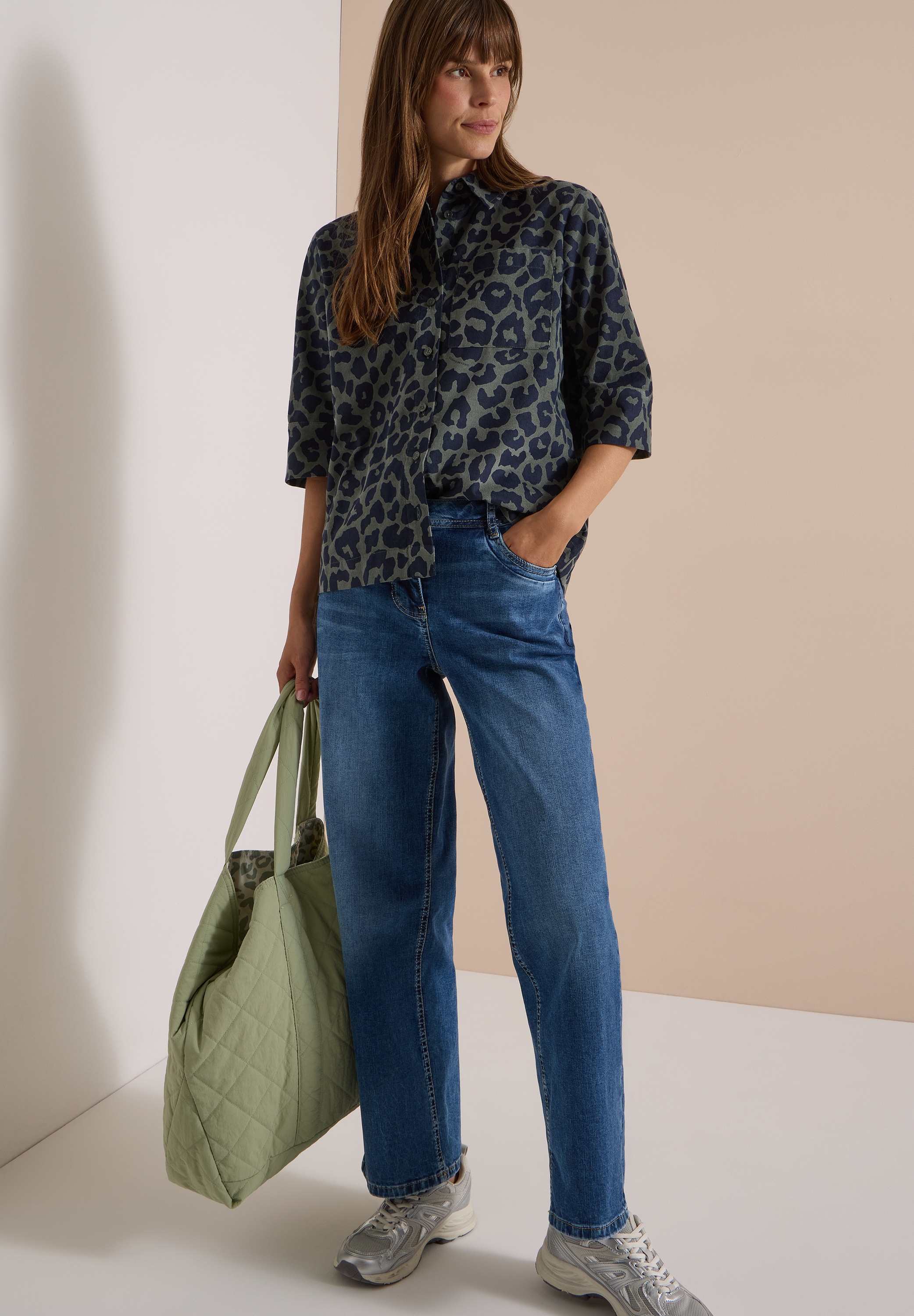 Cecil Blouse chemise Imprimé animalier, qualité coton