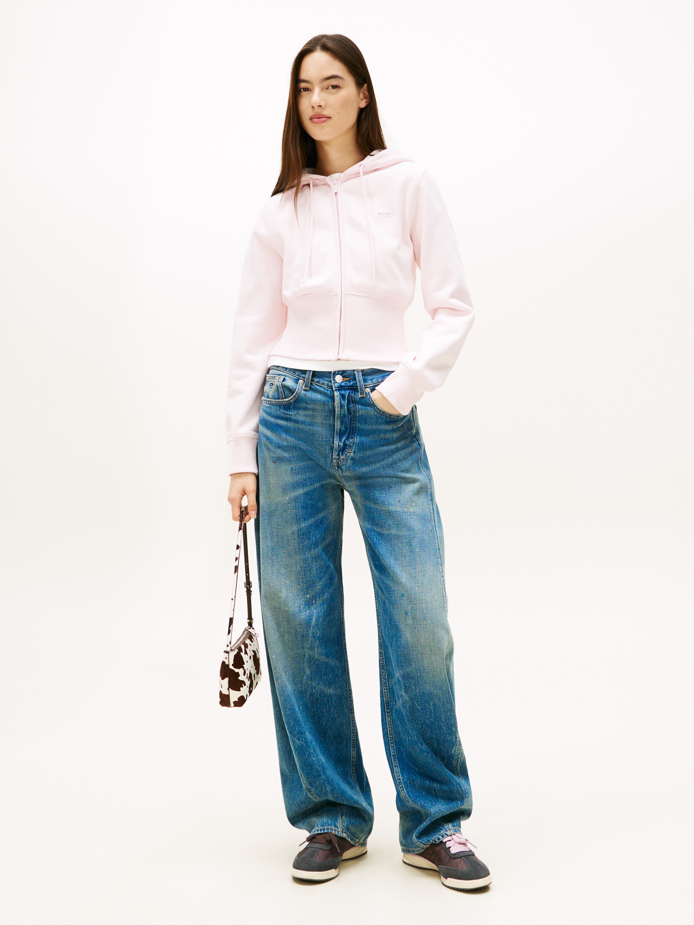 Tommy Jeans Sweat à capuche »TJW REG SILVER SCRIPT ZIP THRU«