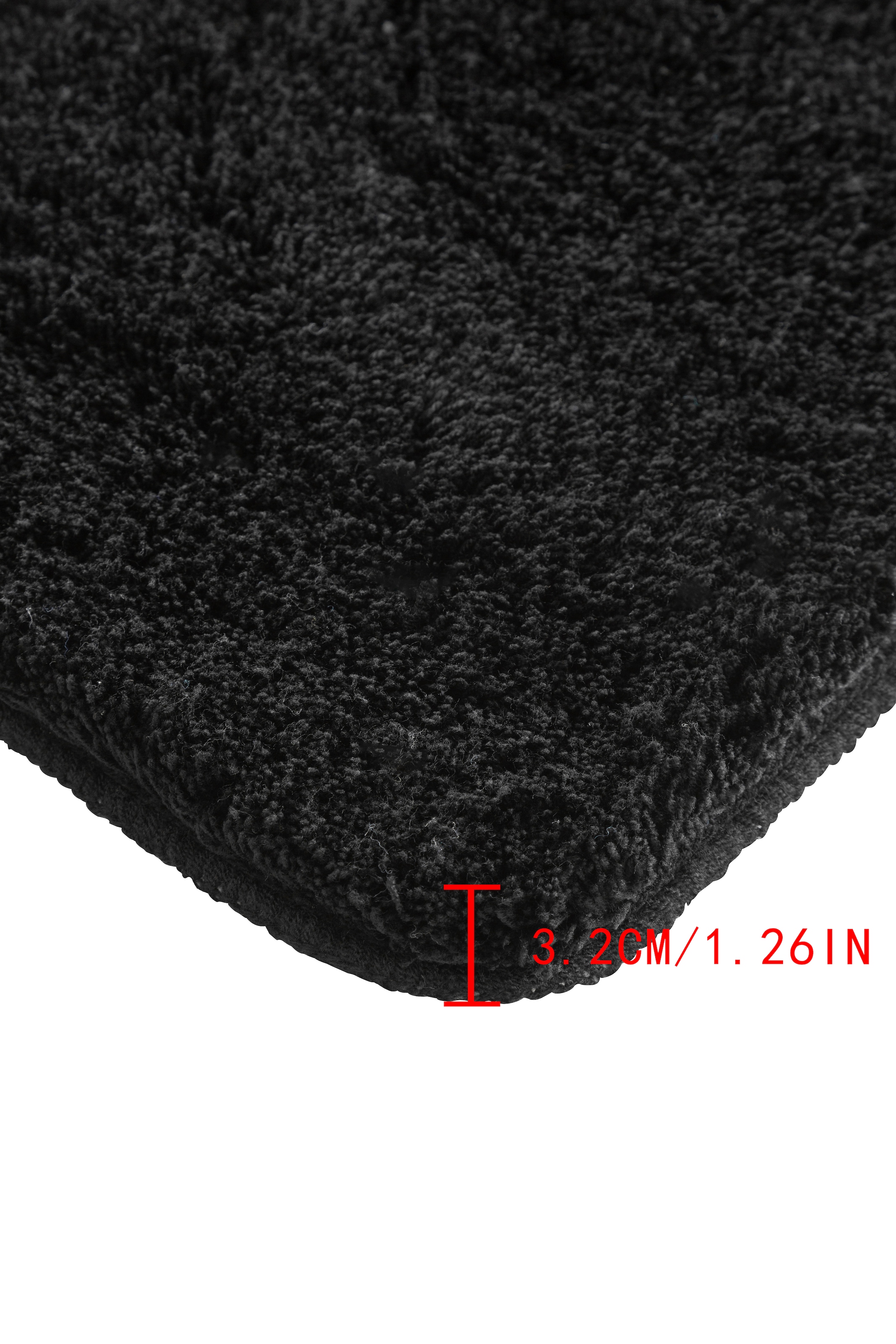 my home Tapis de bain »Merida, Badvorleger, Badezimmer Teppich« Höhe 32 mm Badteppich, Uni Farben, rechteckig, rund & als 2-tlg. Set erhältlich