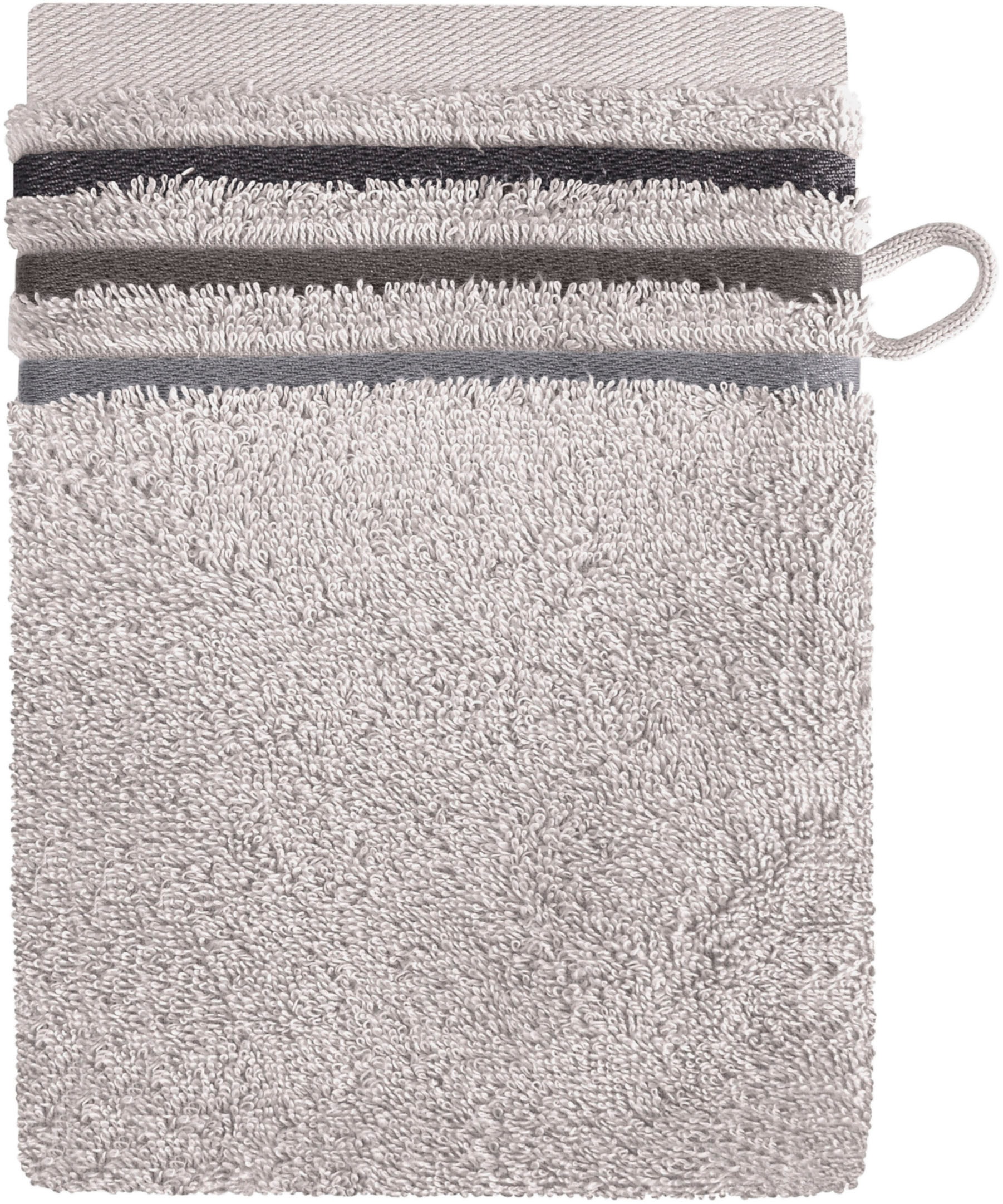 Schiesser Waschhandschuh »Skyline Color aus 100 % Baumwolle mit eleganter Streifenbordüre« MADE IN GREEN by OEKO-TEX®