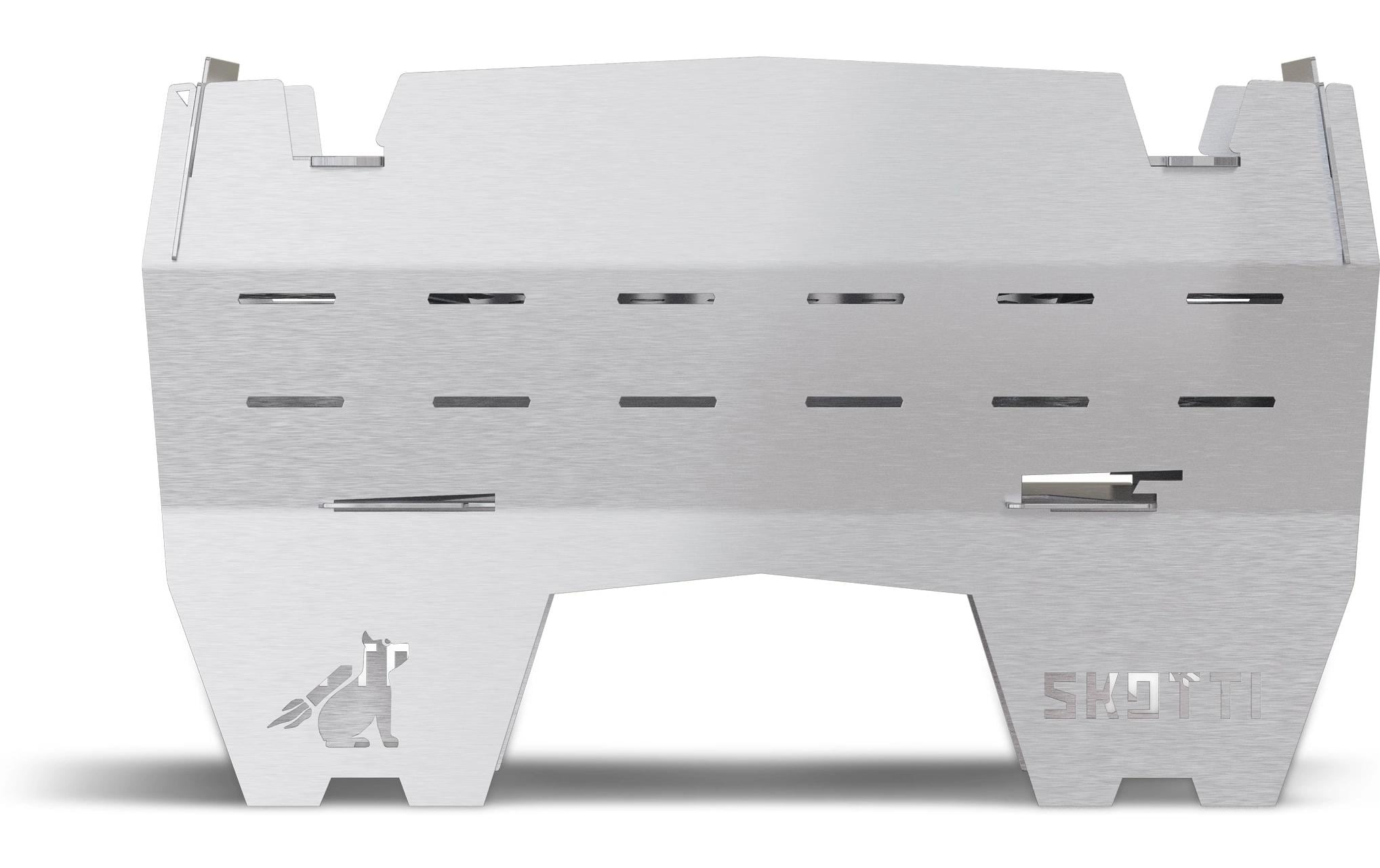   Barbecue à gaz de camping »Skotti Mini« gril pliable ultra-mobile en acier inoxydable pour camping et outdoor