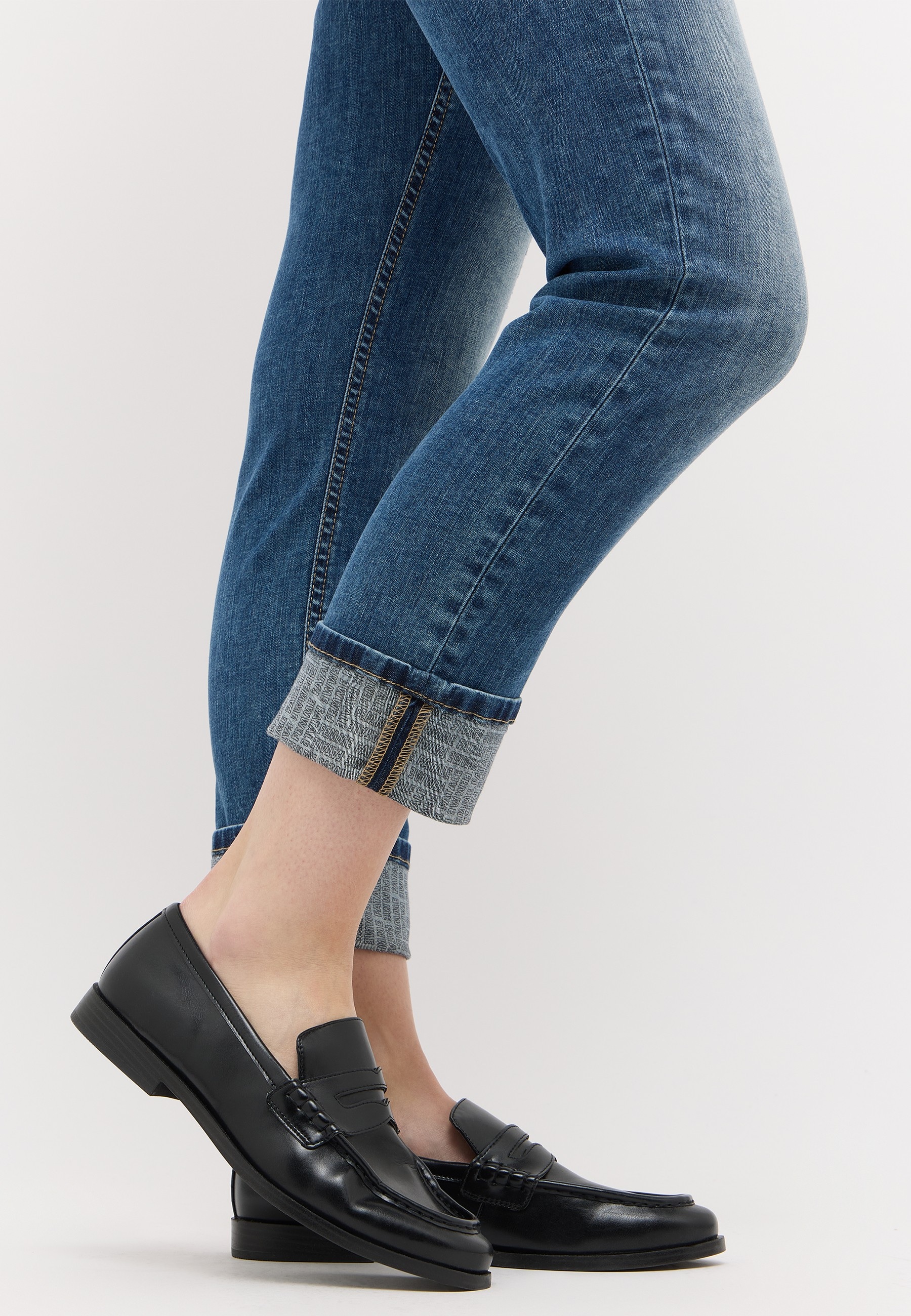 ANGELS Jeans 7/8 »CIRA EDGY« Coupe slim, avec effets déchirés et d'usure