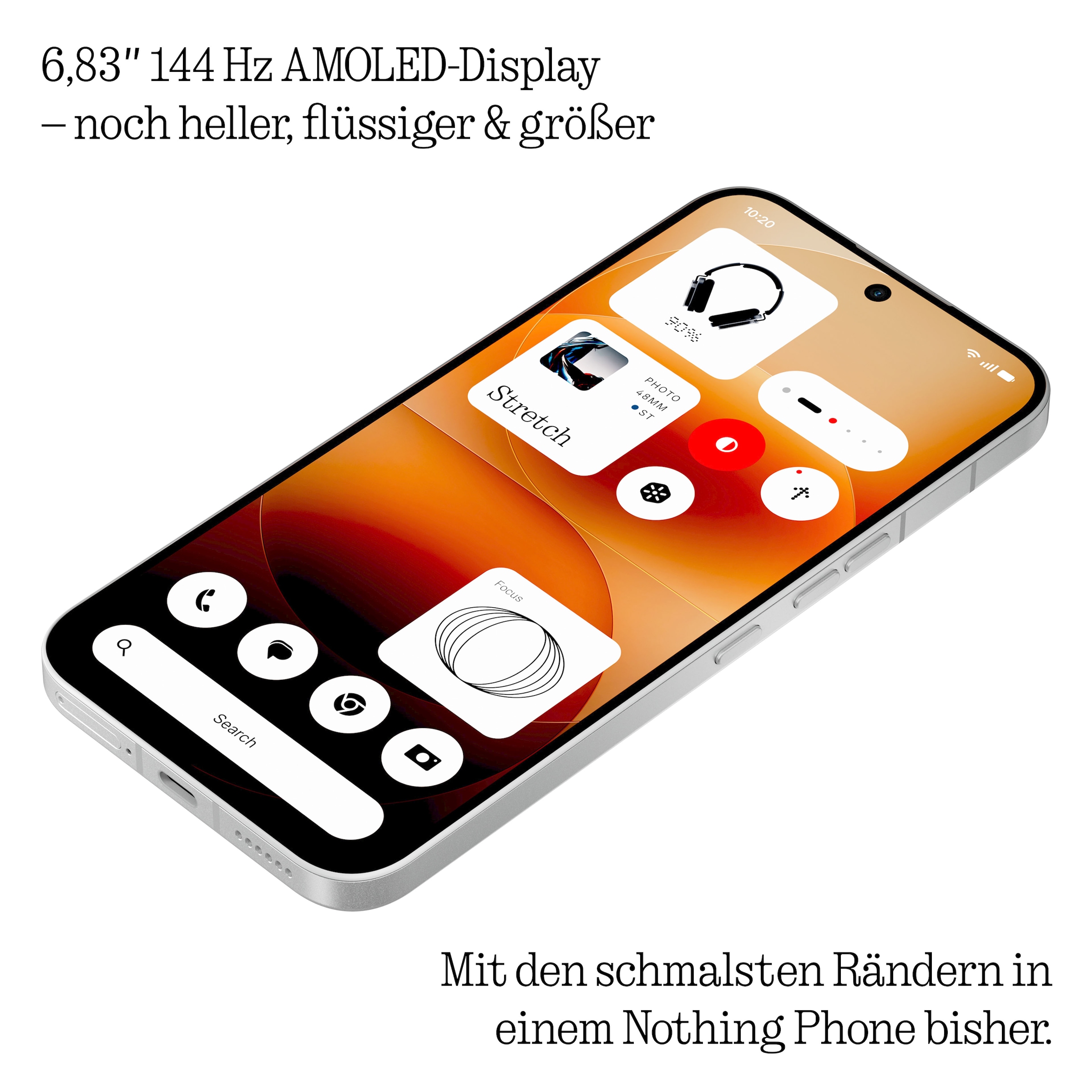 NOTHING Smartphone »Phone (4a) Pro« silber