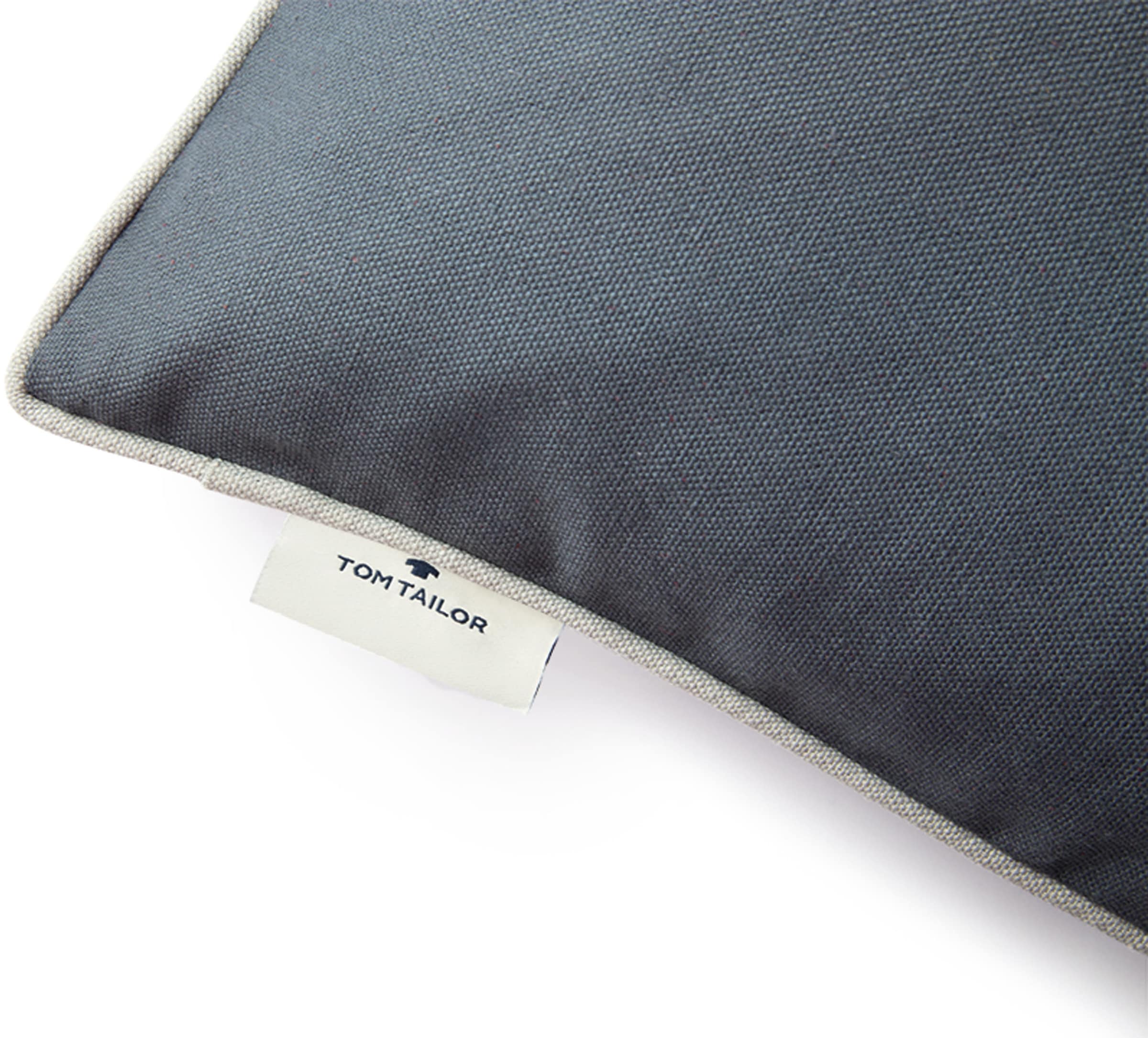 TOM TAILOR HOME Dekokissen »Dove Signature« mit Paspel, Kissenhülle ohne Füllung, 1 Stück