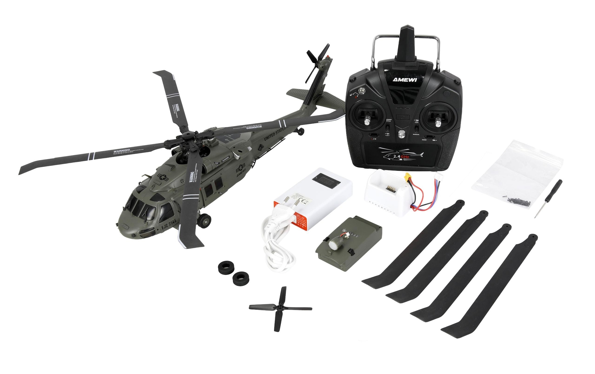 Amewi Hélicoptère RC »UH60 Black Hawk Marine CP RTF«