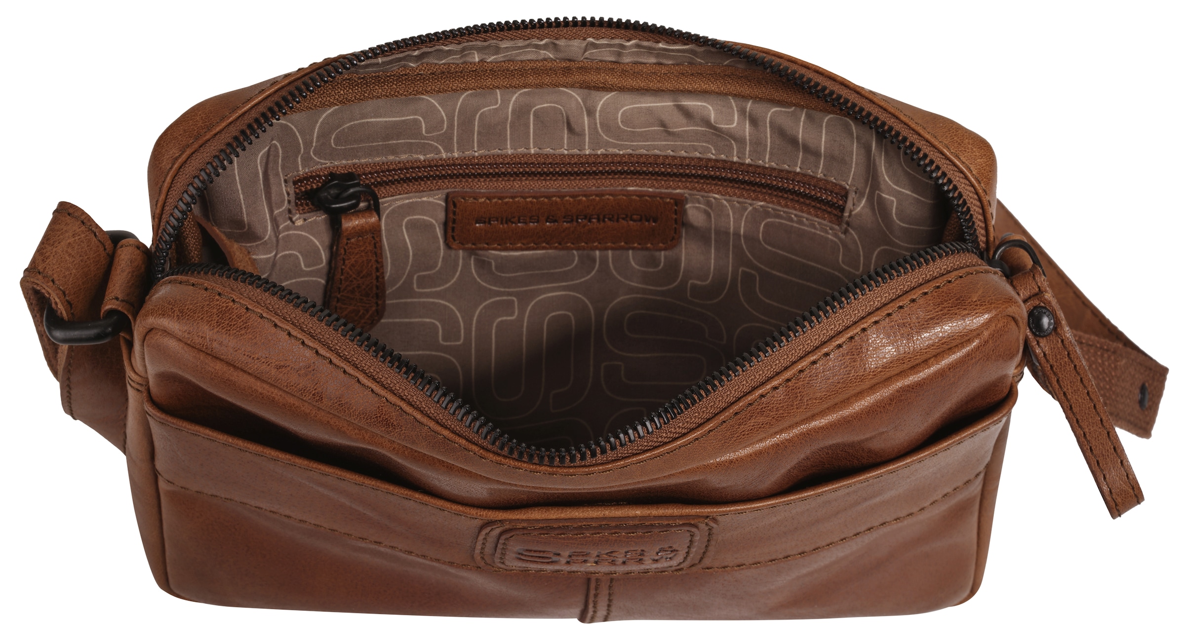 Spikes & Sparrow Sac à bandoulière »SPIKES & SPARROW Damen echt Leder« cuir véritable