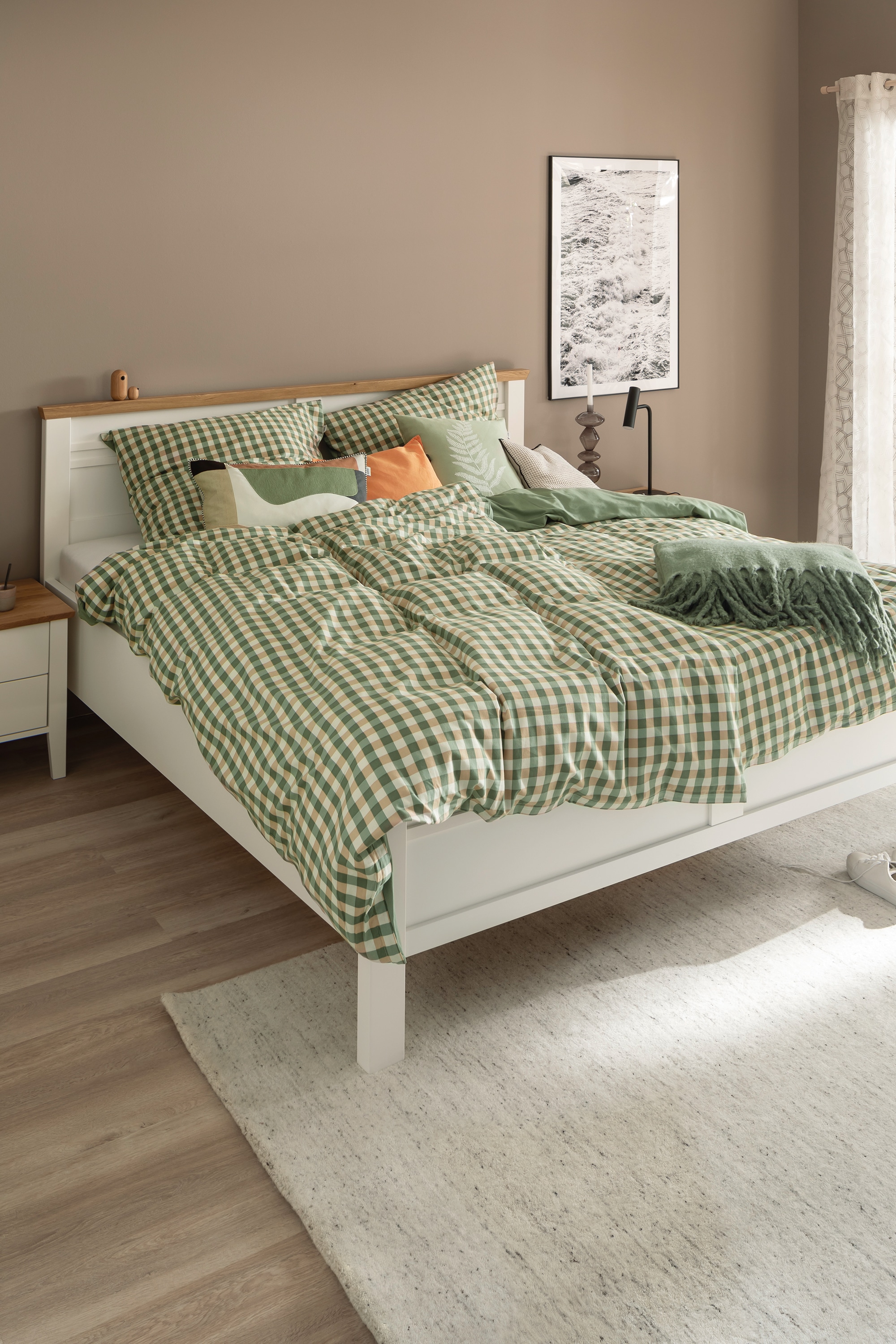 SCHÖNER WOHNEN-Kollektion Linge de lit réversible »Vichy« mit weichem Flanellcharakter