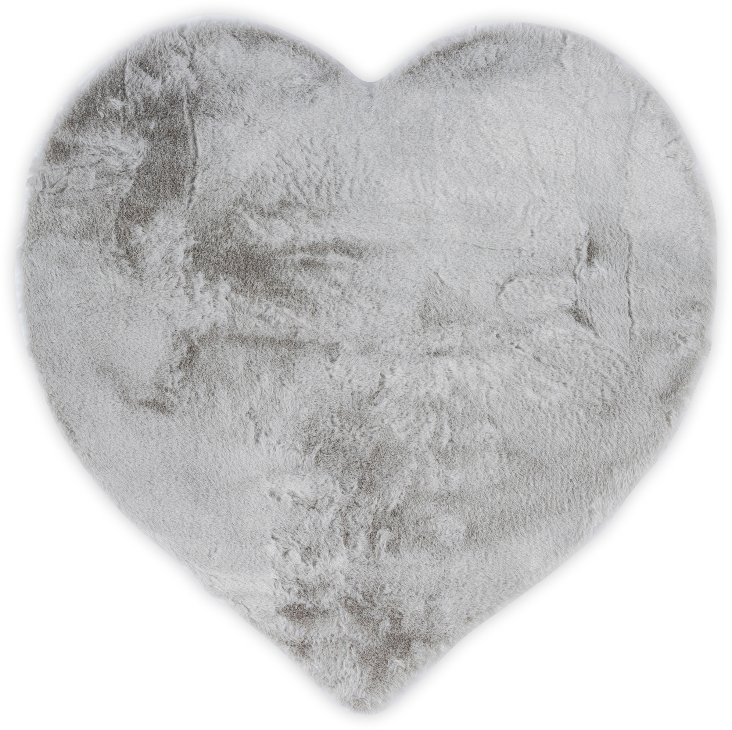GOODproduct Fellteppich »Guidel« herzförmig 30 mm Höhe Kunstfell, Kuschelteppich, Uni Farben, super weich, Wohnzimmer