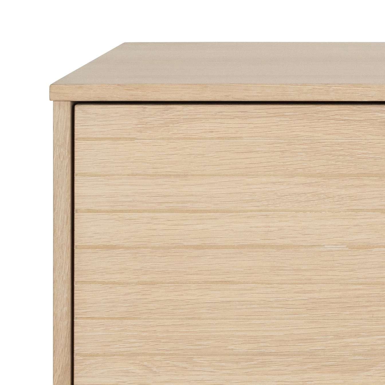 ACTONA GROUP Sideboard »Kensington« Anrichte, 4 Türen und 4 Böden weiss pigmentiert  Eiche, 180x40x80cm