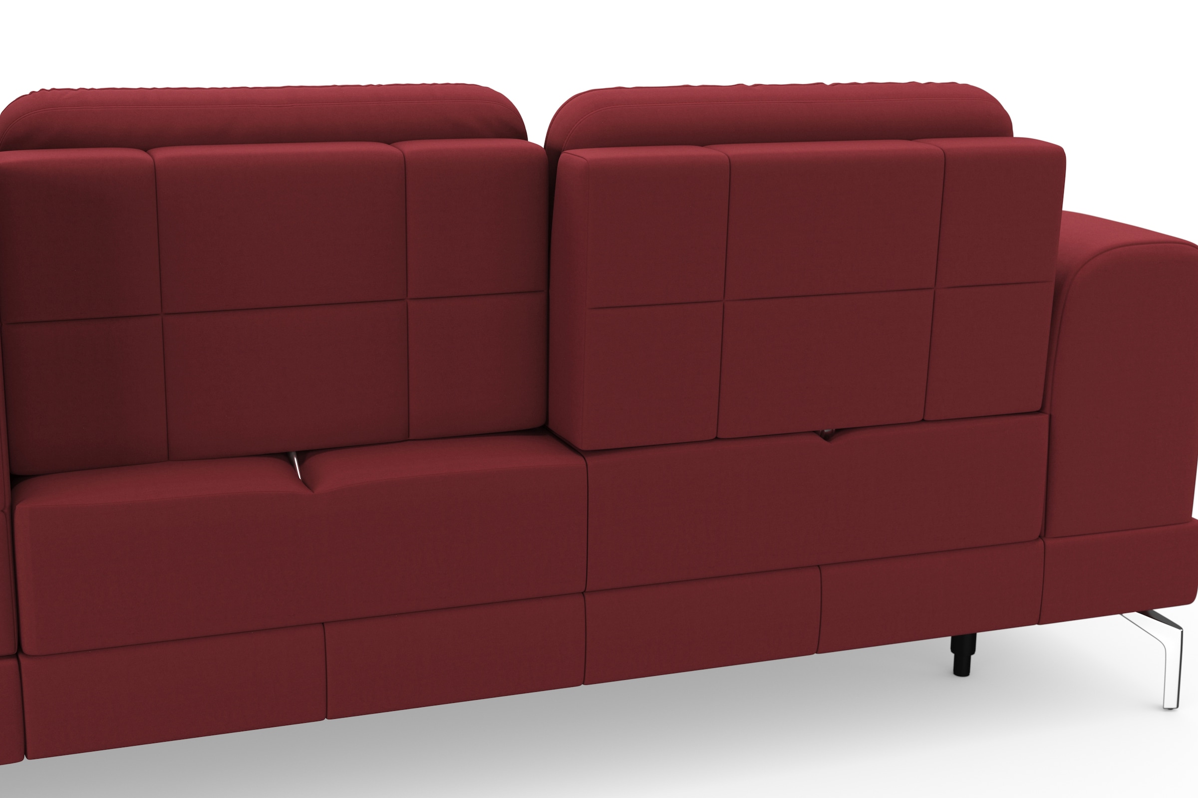 sit&more Ecksofa »Bendigo L-Form« inklusive Sitztiefenverstellung, Bodenfreiheit 15 cm, 2 Fussfarben