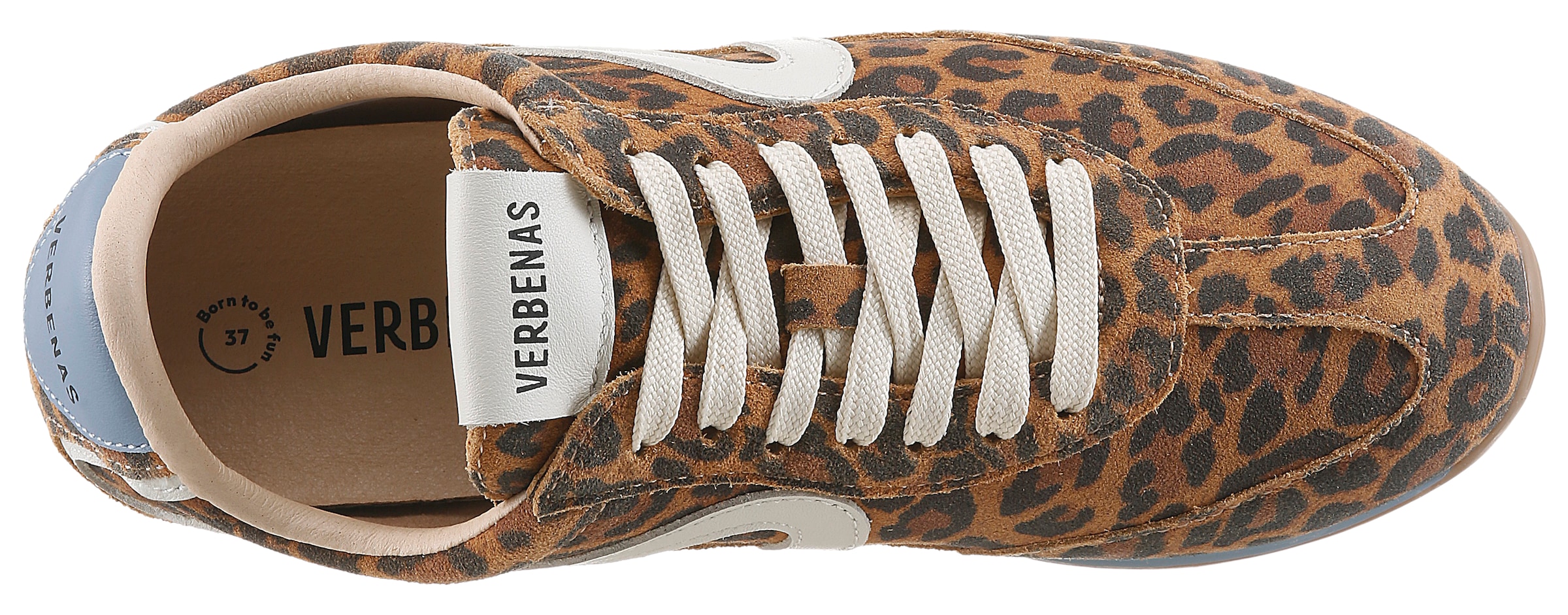 VERBENAS Baskets compensées »JAMAIC LEO SUMMER«  Sneaker rétro, à lacets, chaussure décontractée au look léopard