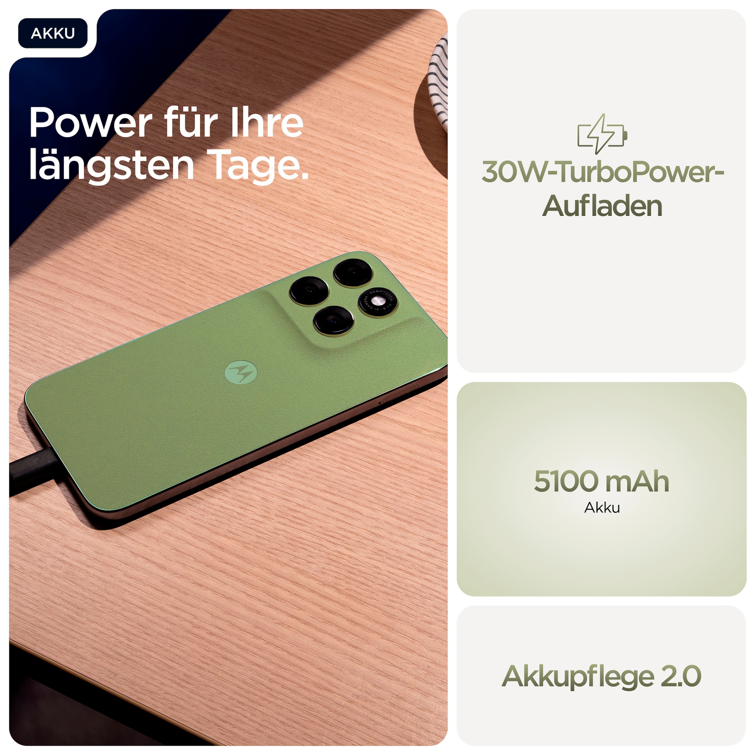 Motorola Smartphone »moto g67« PANTONE® Nile