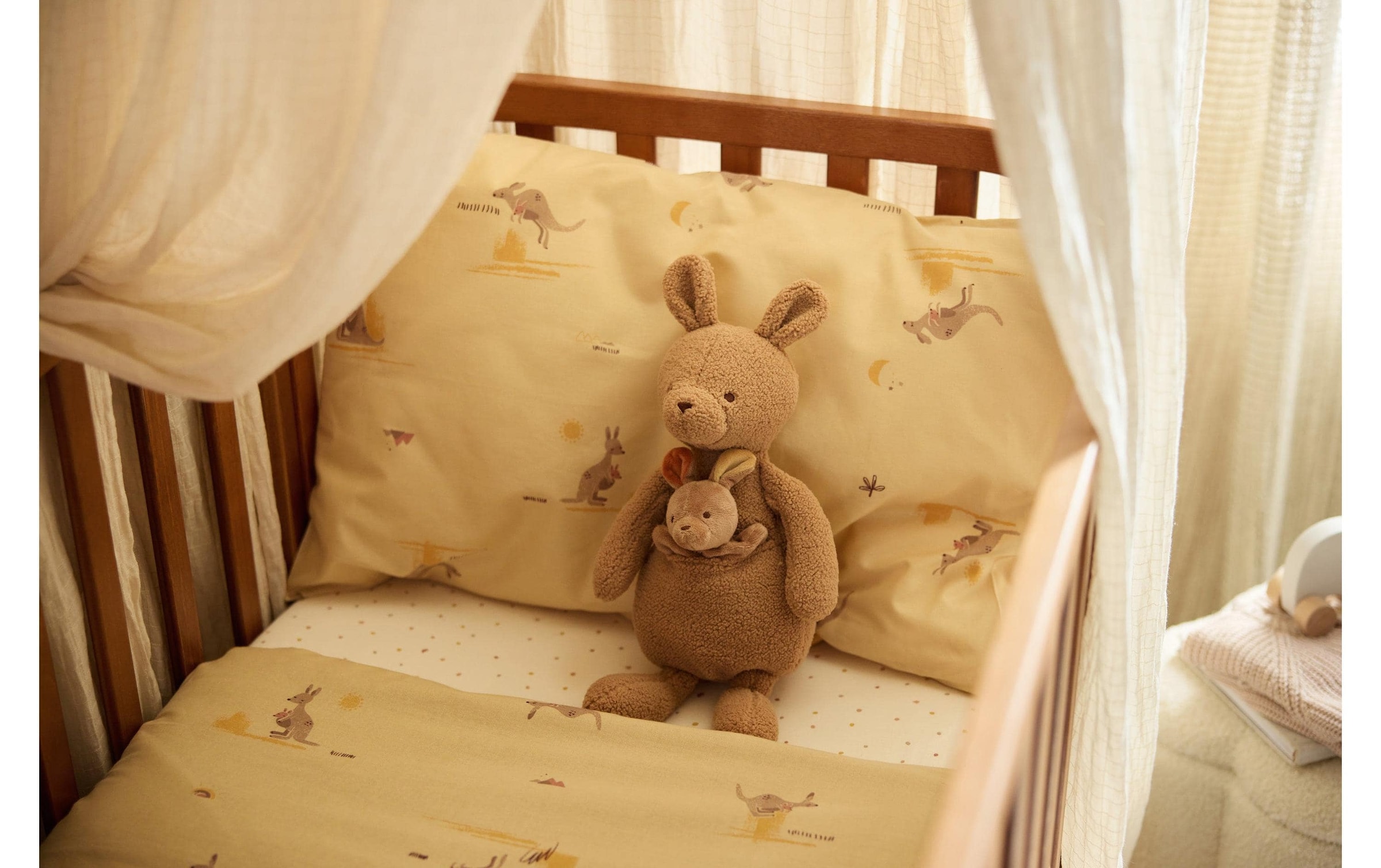 Jollein Kinderbettwäsche »Kangaroots 120 x 150 cm«