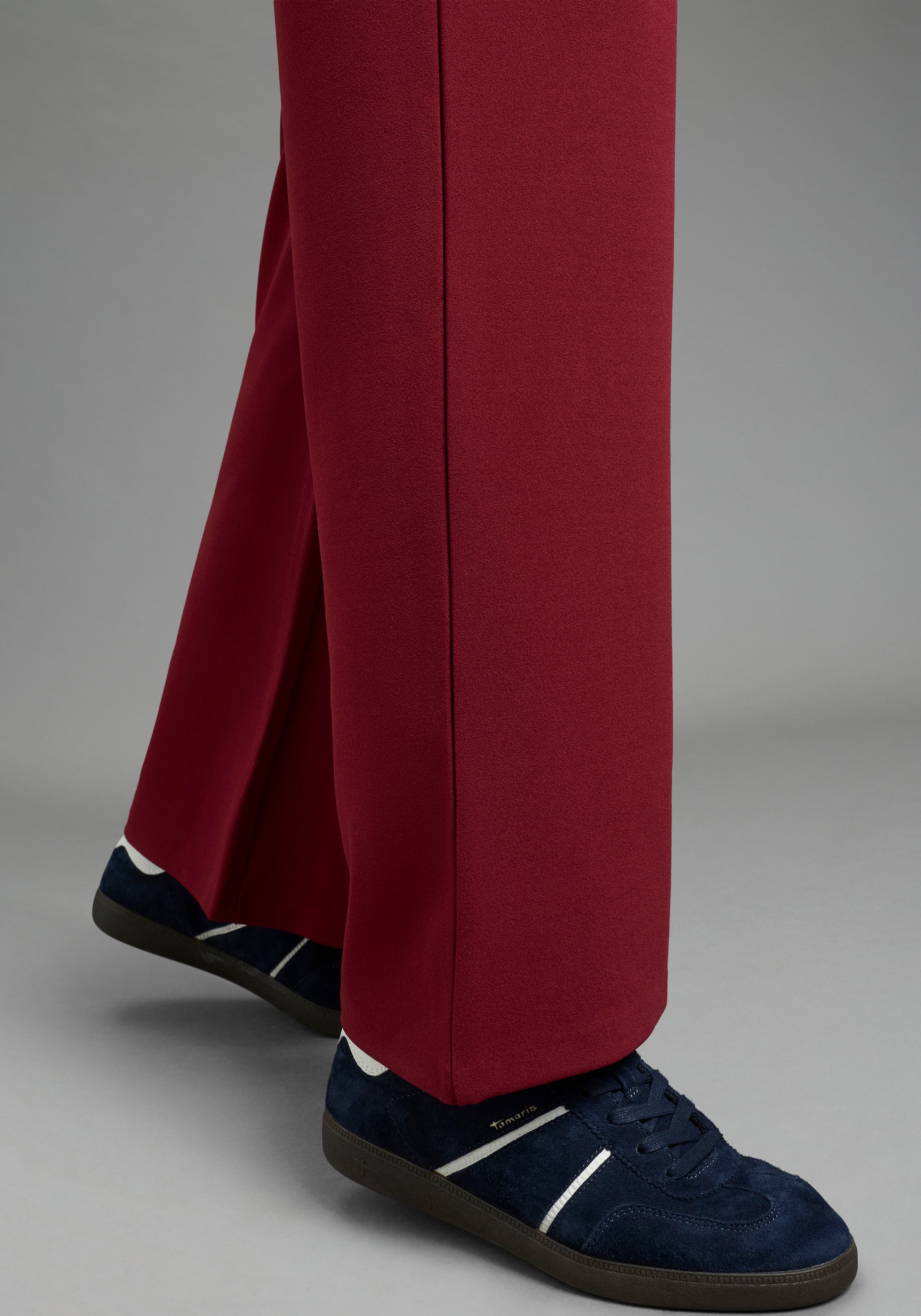 Laura Scott CURVE Pantalon à enfiler »Grosse Grössen«  en tissu stable et élastique avec jambe large
