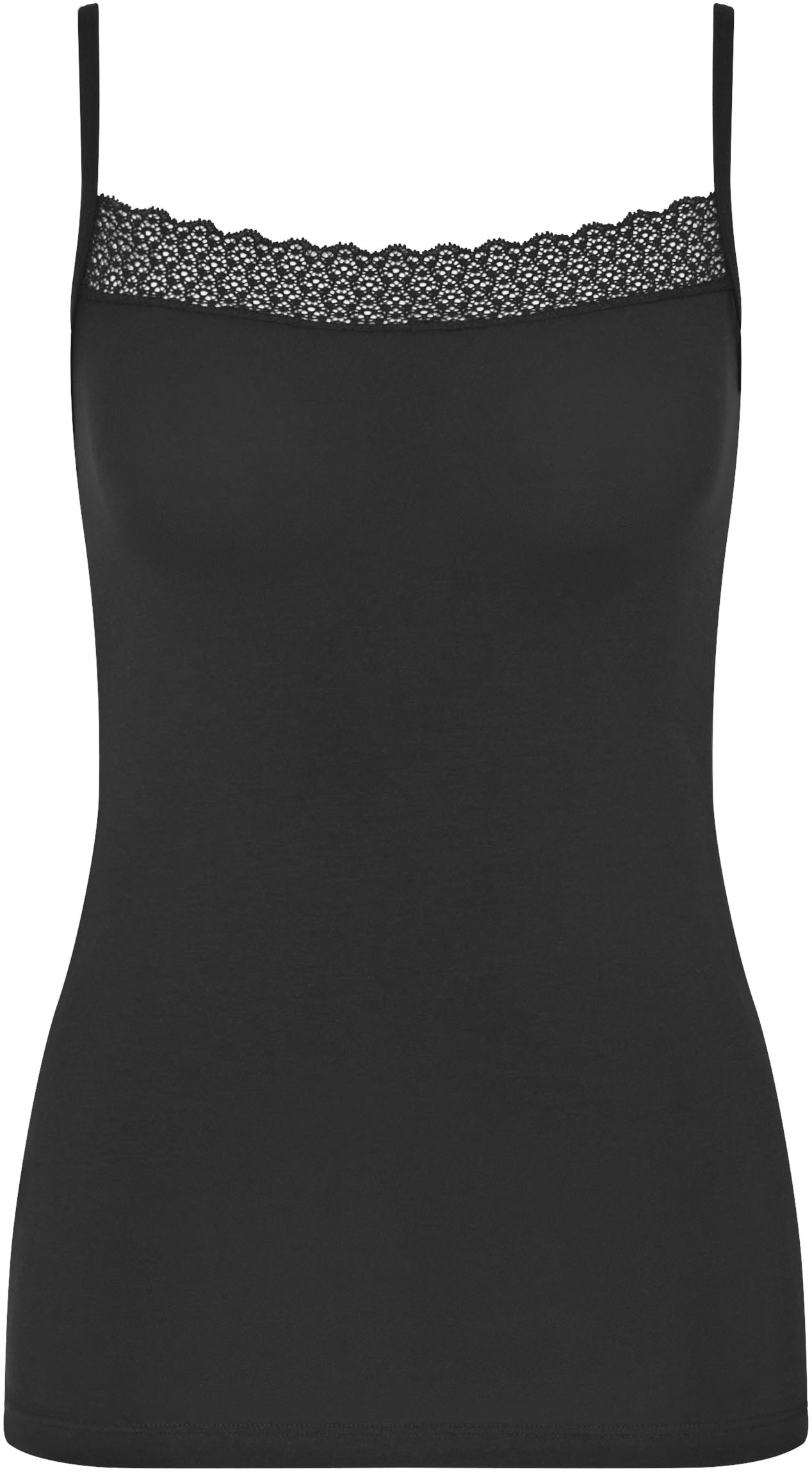 Triumph Top à bretelles spaghetti »Feel of Modal« seidenweich, eckiger Ausschnitt, bequem, Spitzen-Details, elastisch