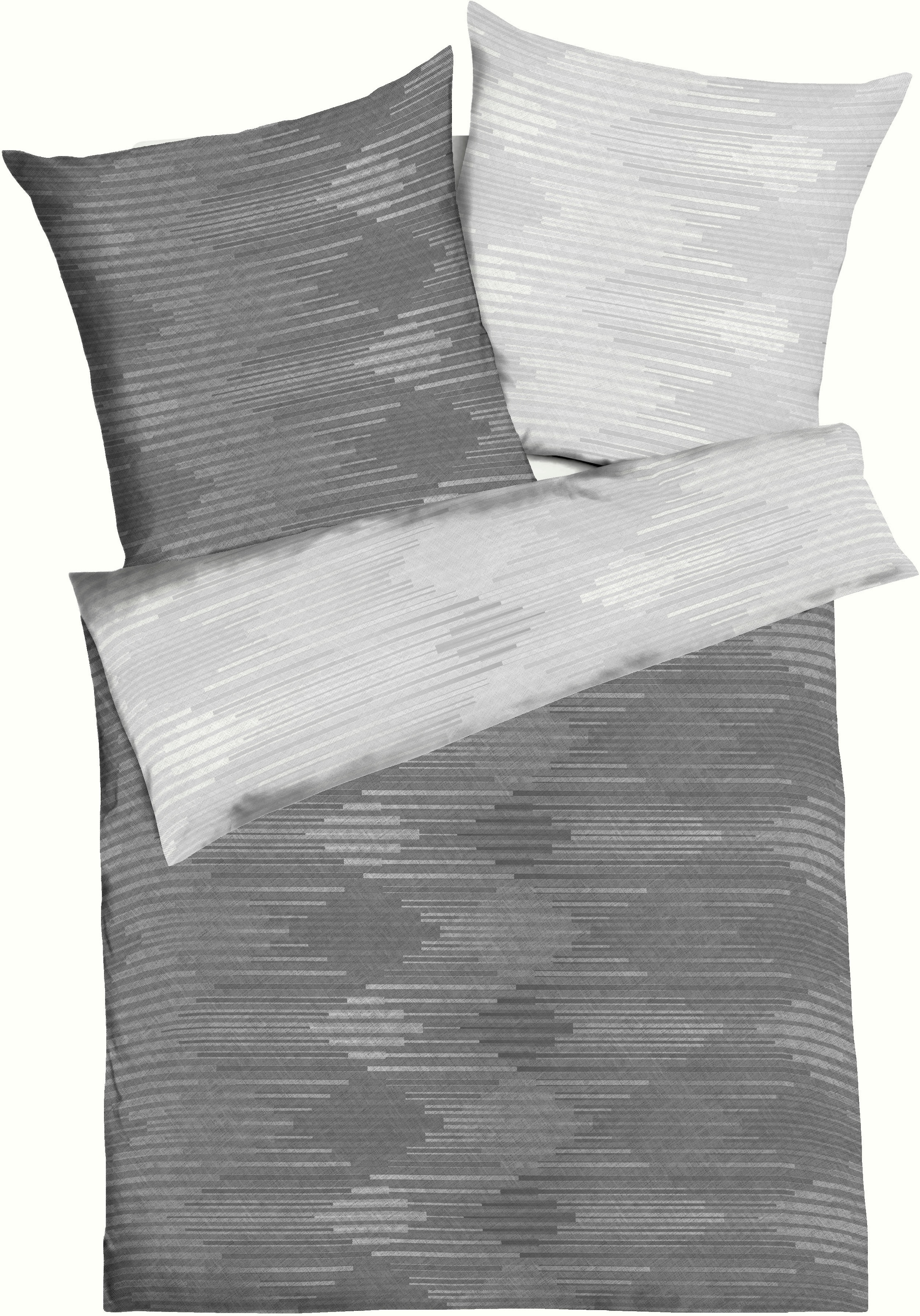 Kaeppel Linge de lit réversible »Ikat« 2 cuis angenehm wärmend