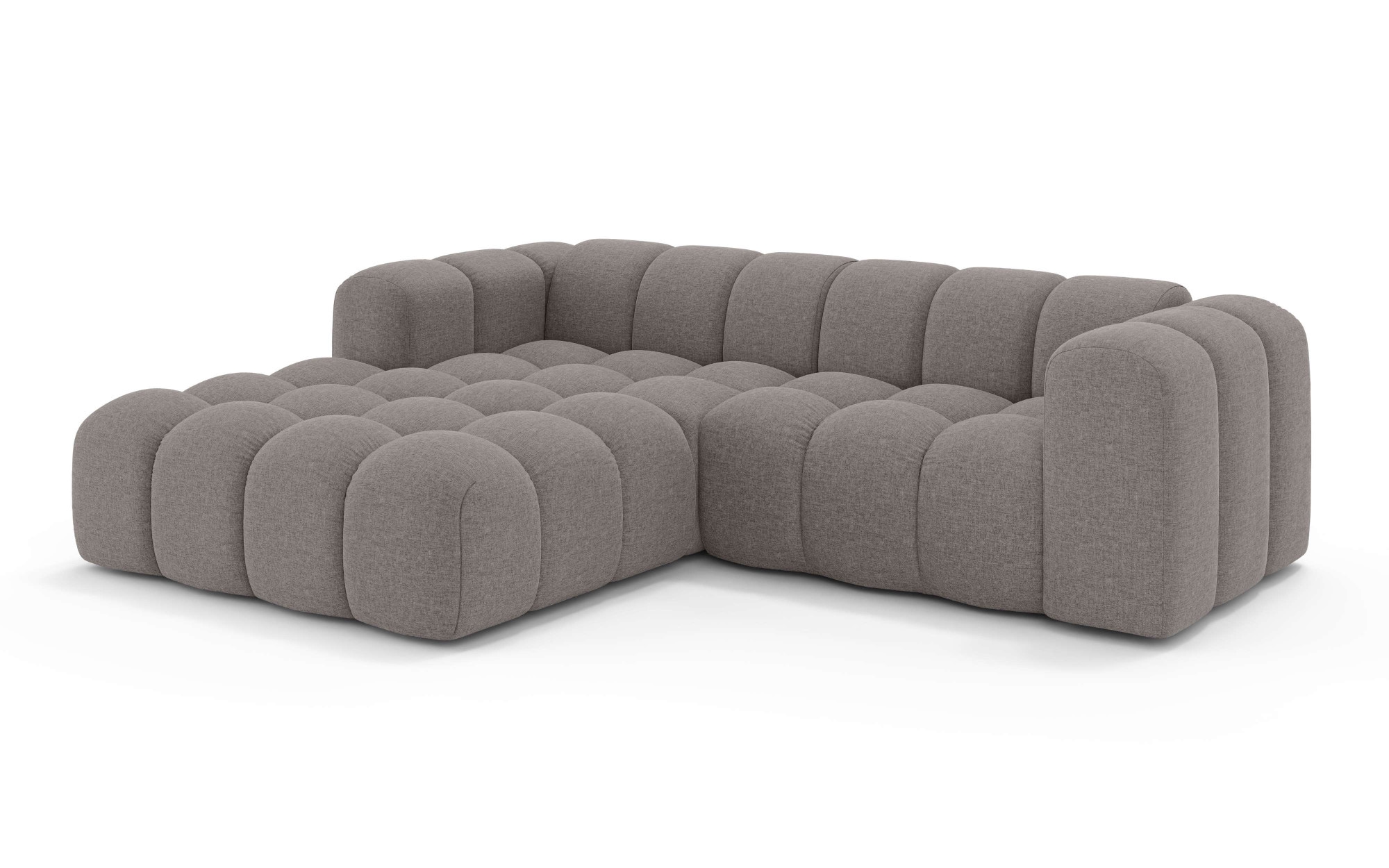 GOODproduct Ecksofa »KALLIE Design-Sofa mit Wellenunterfederung, Bubble-Optik, 248/186/72cm« moderne Steppung, hoher Sitzkomfort und modernes Design