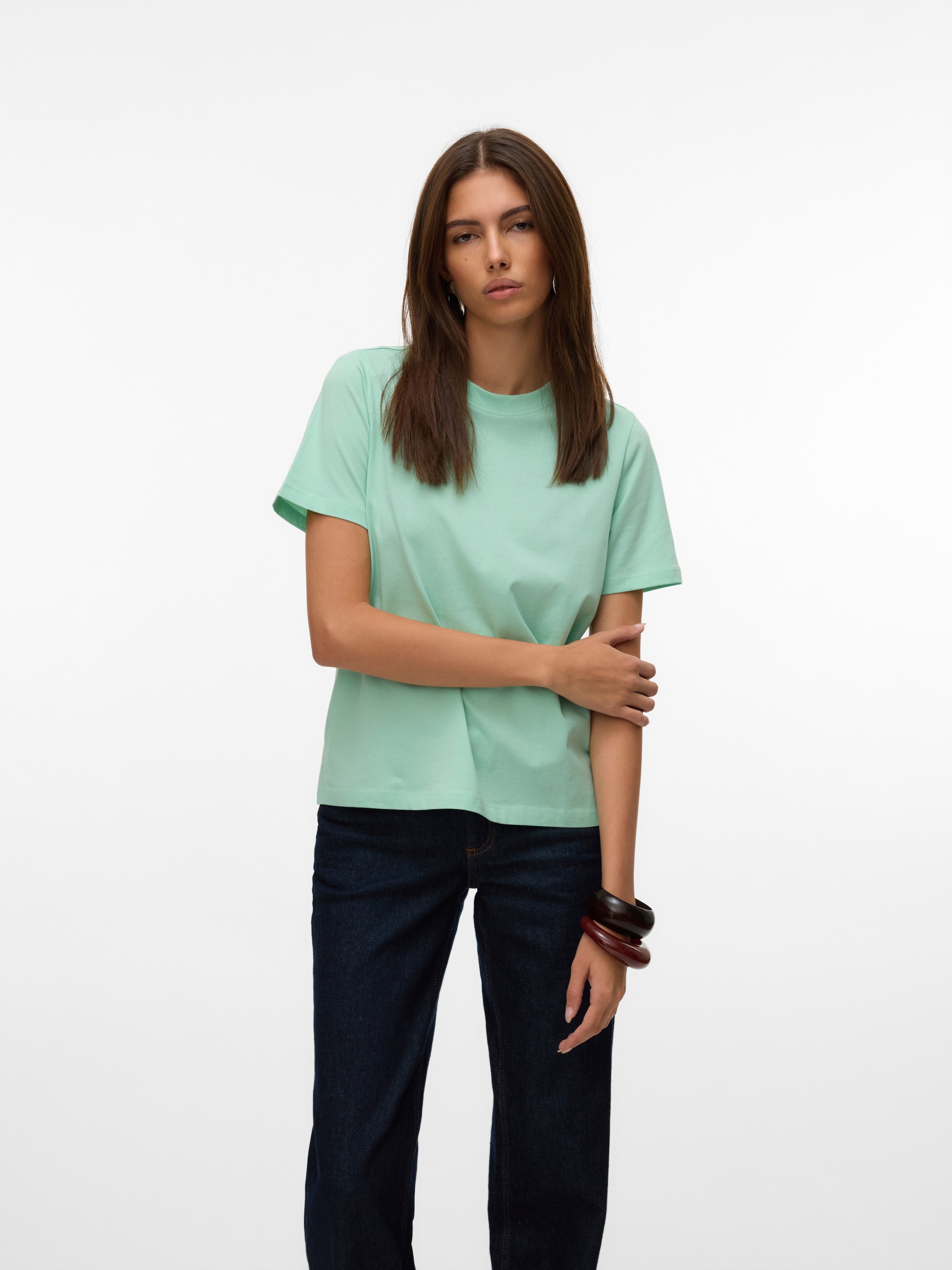 Vero Moda T-shirt à manches courtes »VMPAULINA SS T-SHIRT GA JRS NOOS« Baumwolle, regular fit